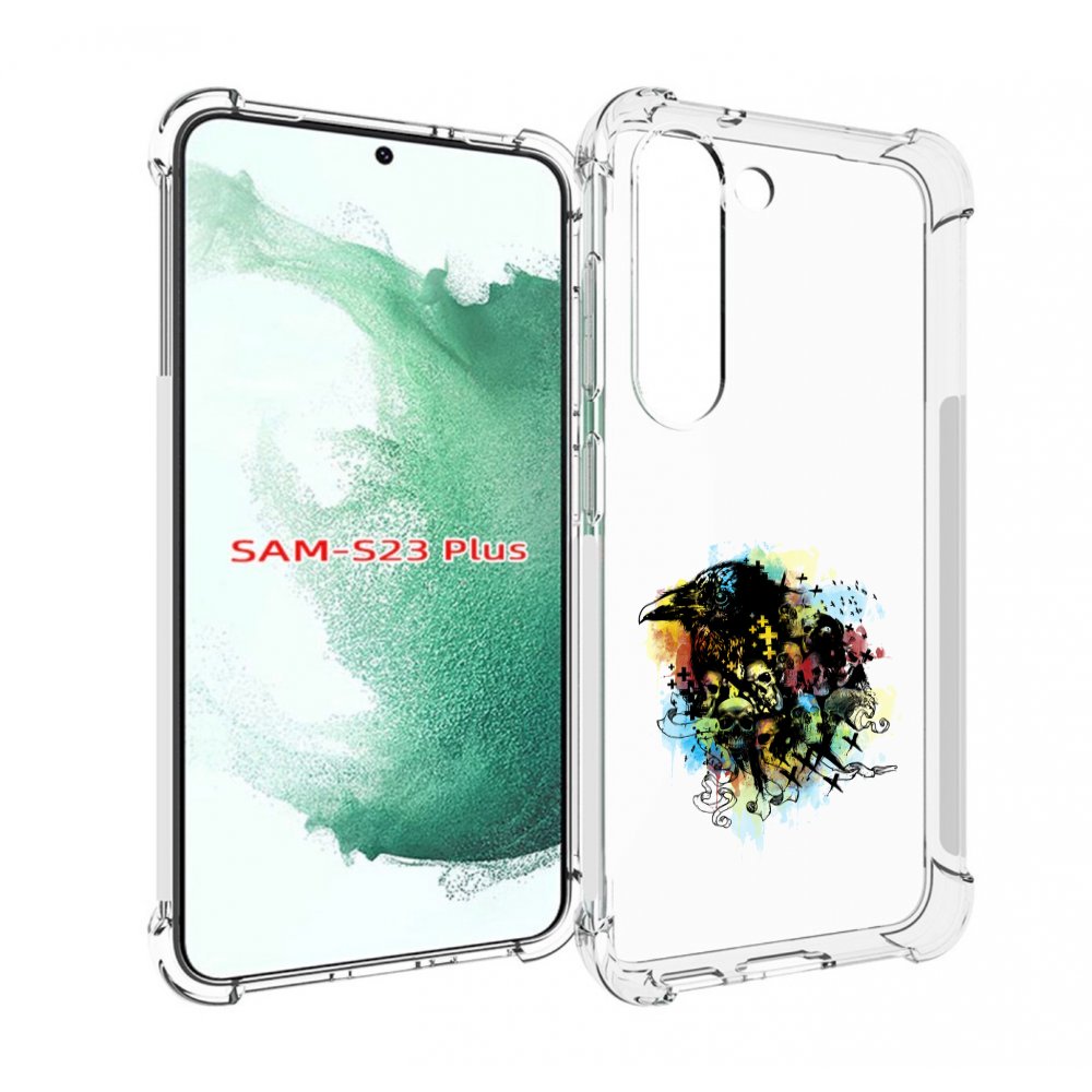 

Чехол MyPads ворон и черепа для Samsung Galaxy S23 Plus +, Прозрачный, Tocco