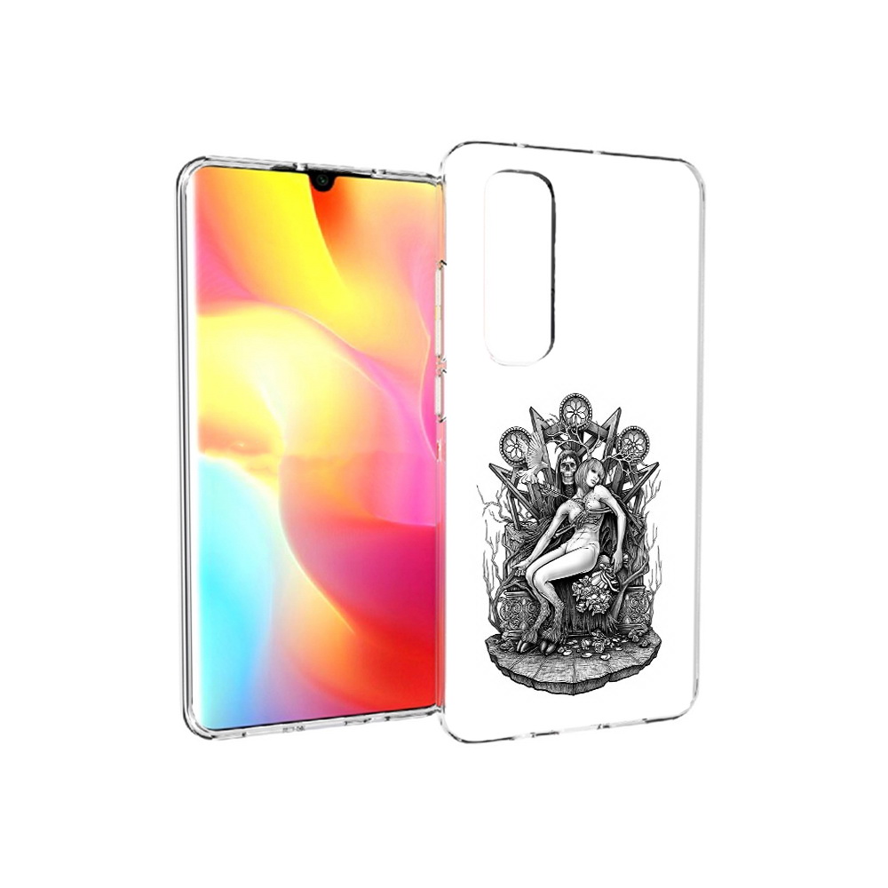 

Чехол MyPads Tocco для Xiaomi Mi Note 10 Lite девушка на троне (PT149714.254.309), Прозрачный, Tocco