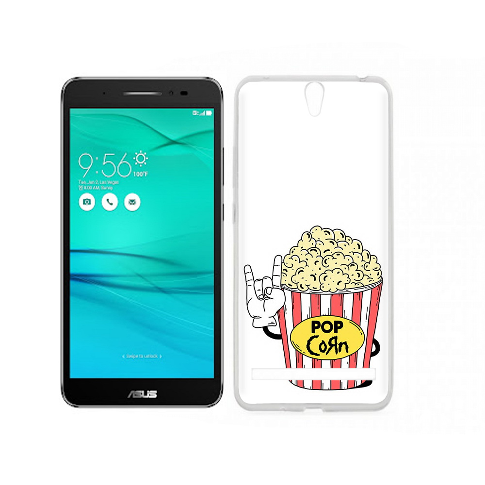 

Чехол MyPads Tocco для Asus ZenFone Go (ZB690KG) крутой попкорн, Прозрачный, Tocco