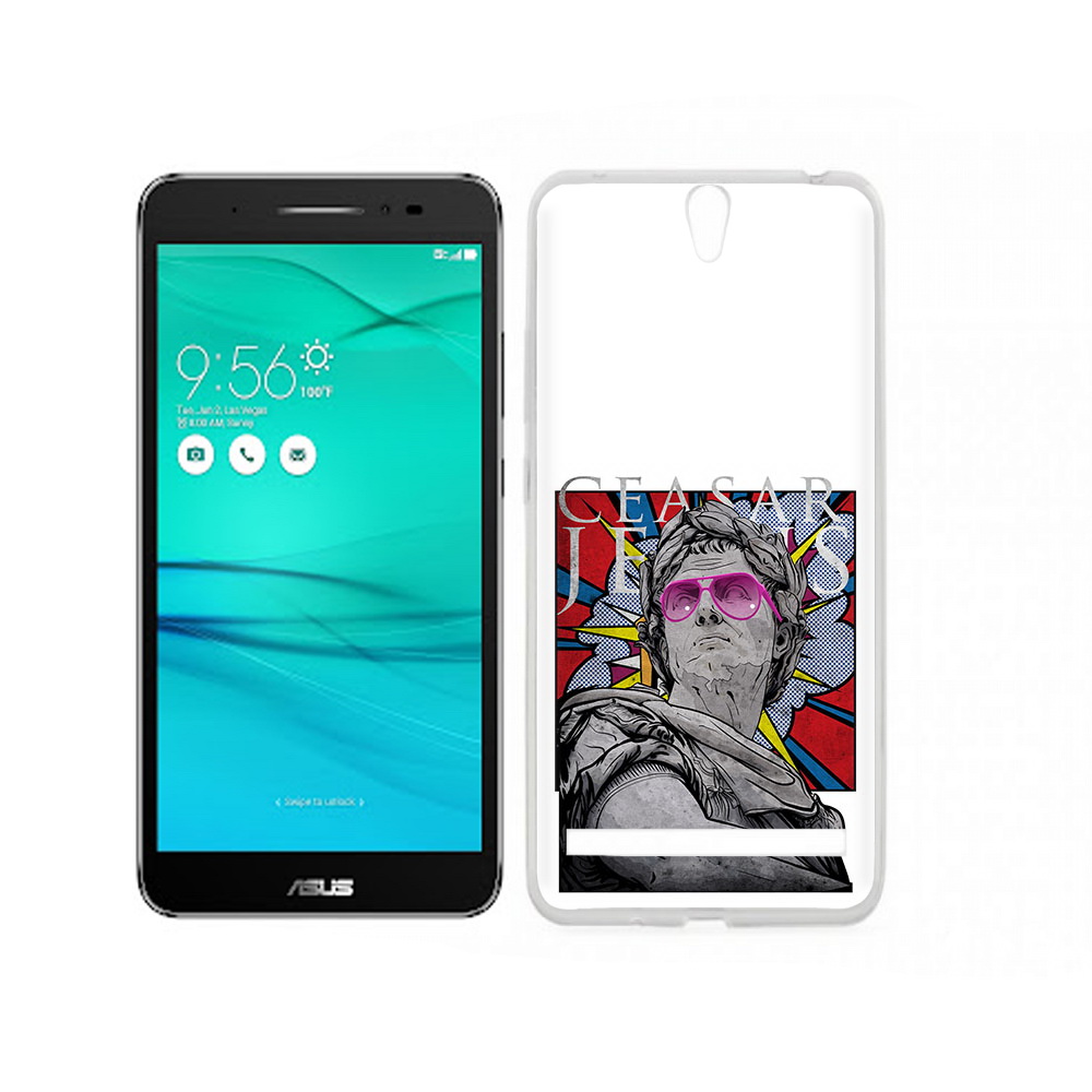 

Чехол MyPads Tocco для Asus ZenFone Go (ZB690KG) крутая статуя свободы, Прозрачный, Tocco