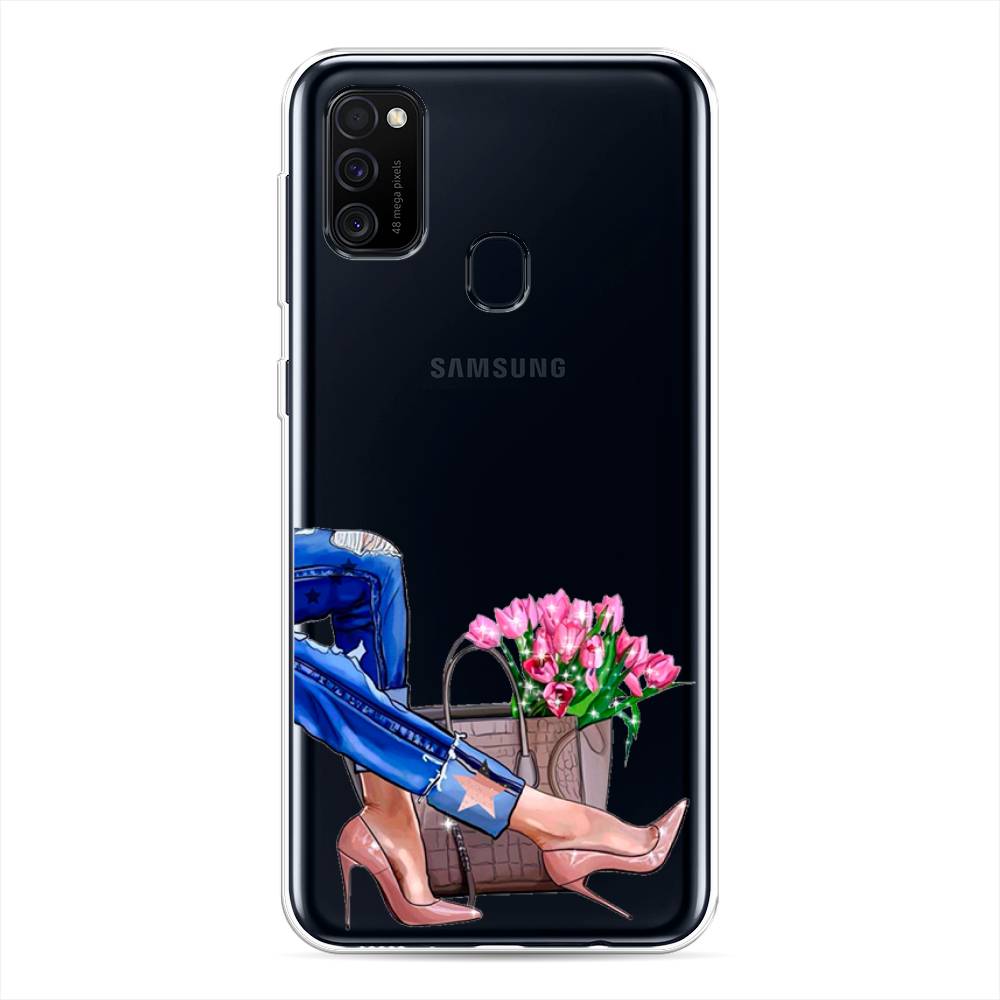 

Чехол Awog на Samsung Galaxy M30s/M21 "Каблучки", Разноцветный, 29850-7