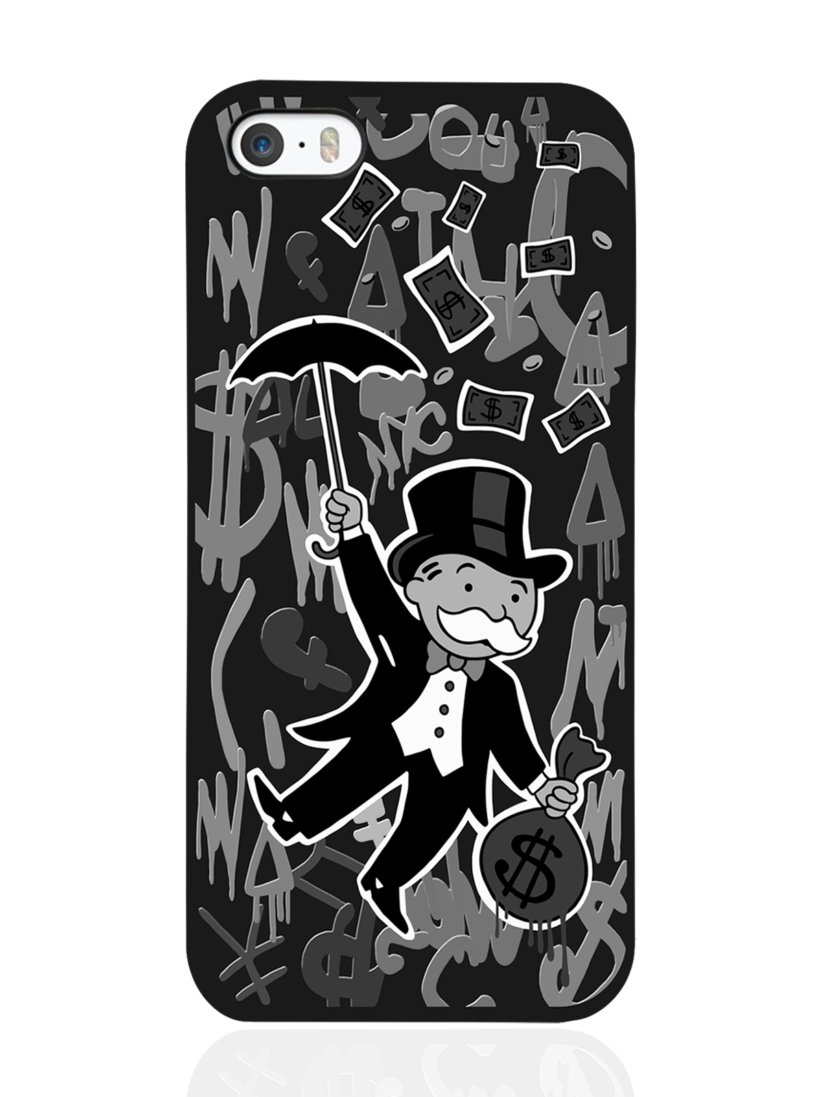 фото Чехол musthavecase для iphone 5/5s monopoly black edition черный