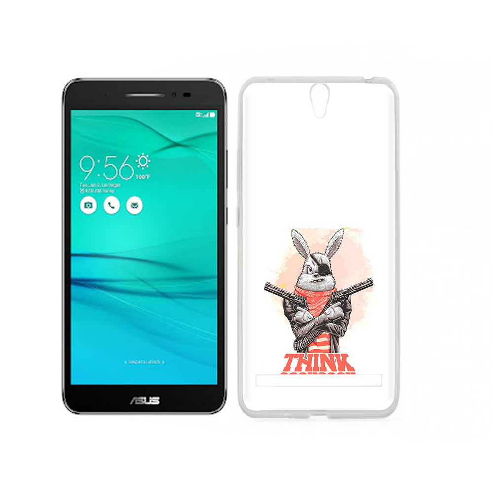 Чехол MyPads Tocco для Asus ZenFone Go (ZB690KG) кролик пират