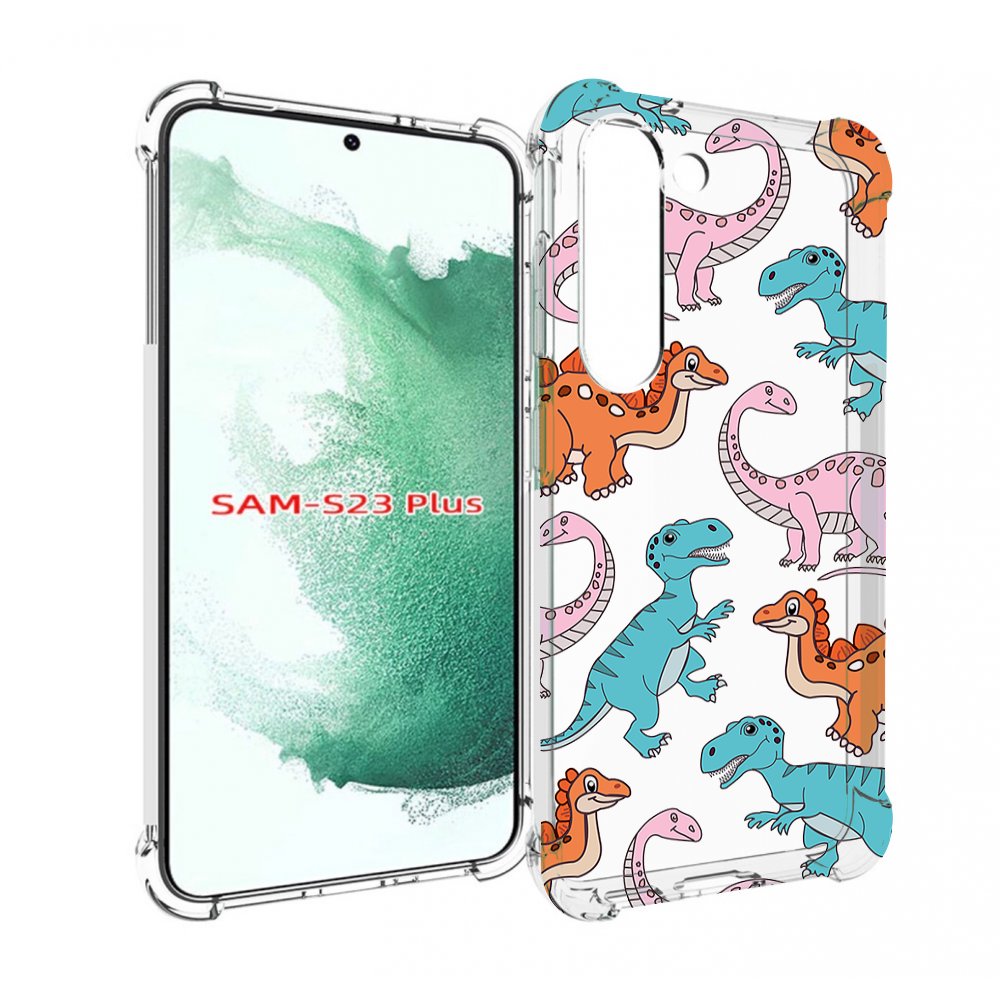 

Чехол MyPads разные-динозаврики для Samsung Galaxy S23 Plus +, Прозрачный, Tocco