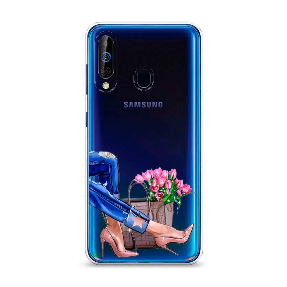 фото Силиконовый чехол "каблучки" на samsung galaxy a60 awog