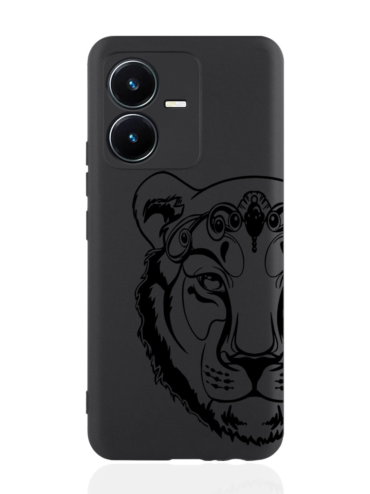 

Чехол MustHaveCase для Vivo Y22 Львица черный
