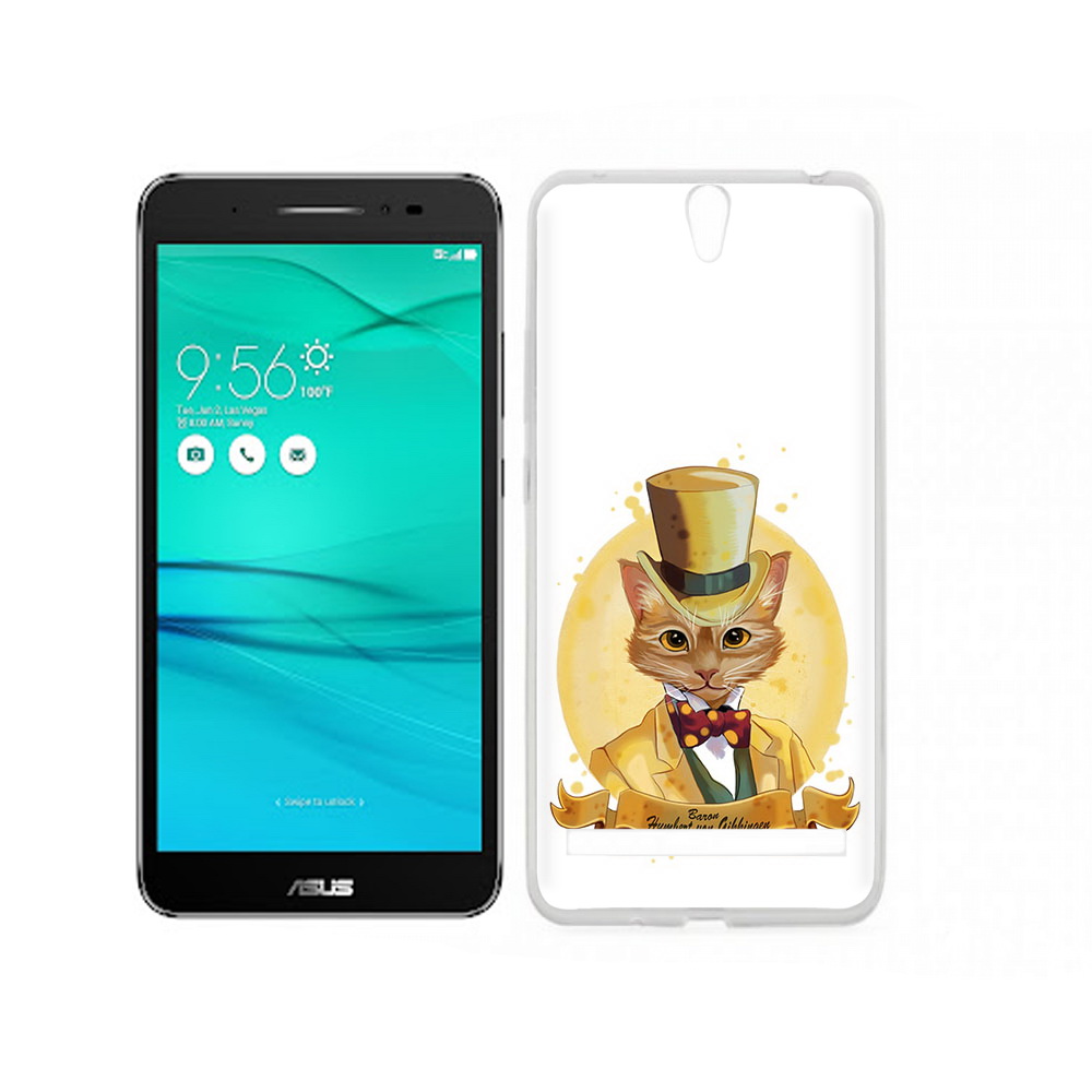 Чехол MyPads Tocco для Asus ZenFone Go (ZB690KG) кот юрист