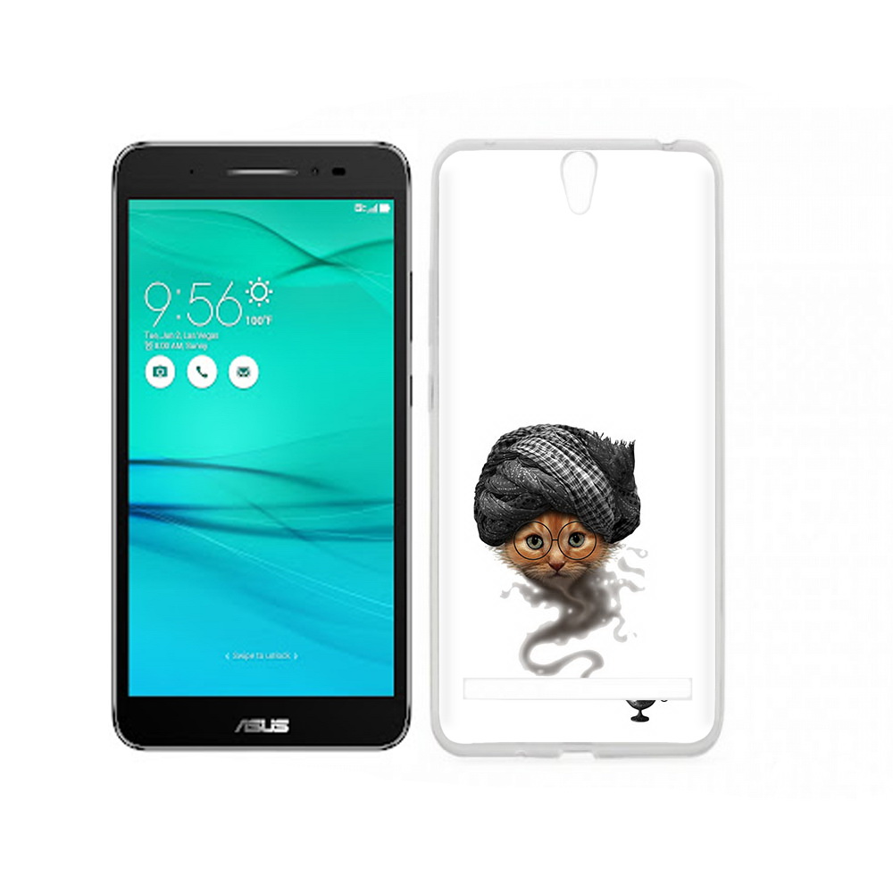 

Чехол MyPads Tocco для Asus ZenFone Go (ZB690KG) кот джин, Прозрачный, Tocco