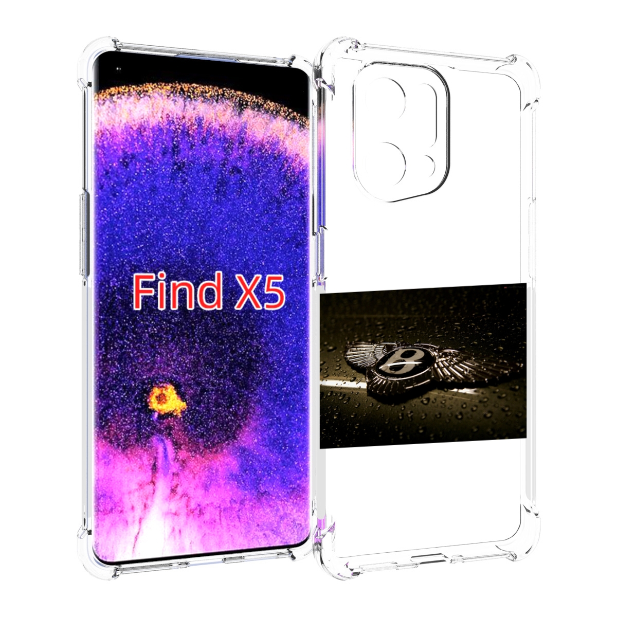 

Чехол MyPads bentley 2 мужской для Oppo Find X5, Прозрачный, Tocco