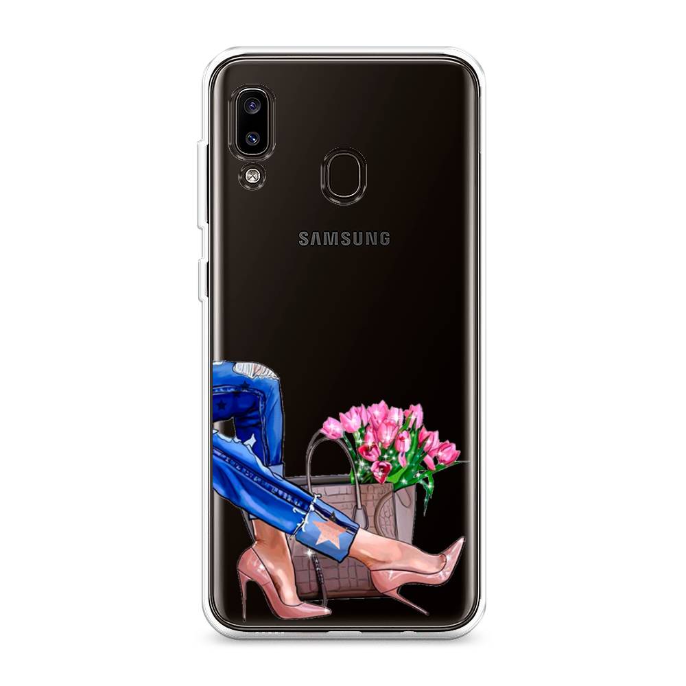 фото Силиконовый чехол "каблучки" на samsung galaxy a20 awog