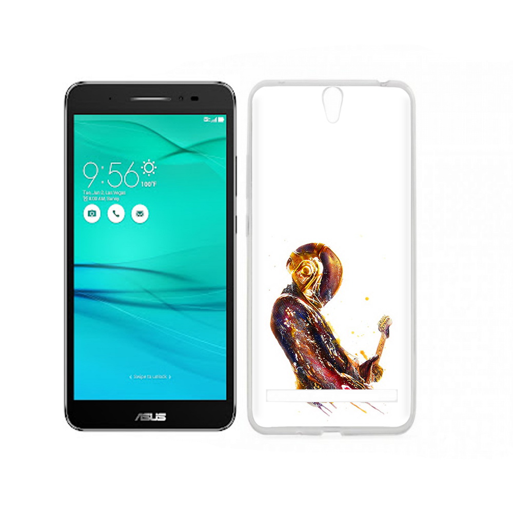 

Чехол MyPads Tocco для Asus ZenFone Go (ZB690KG) космо-музыкант, Прозрачный, Tocco