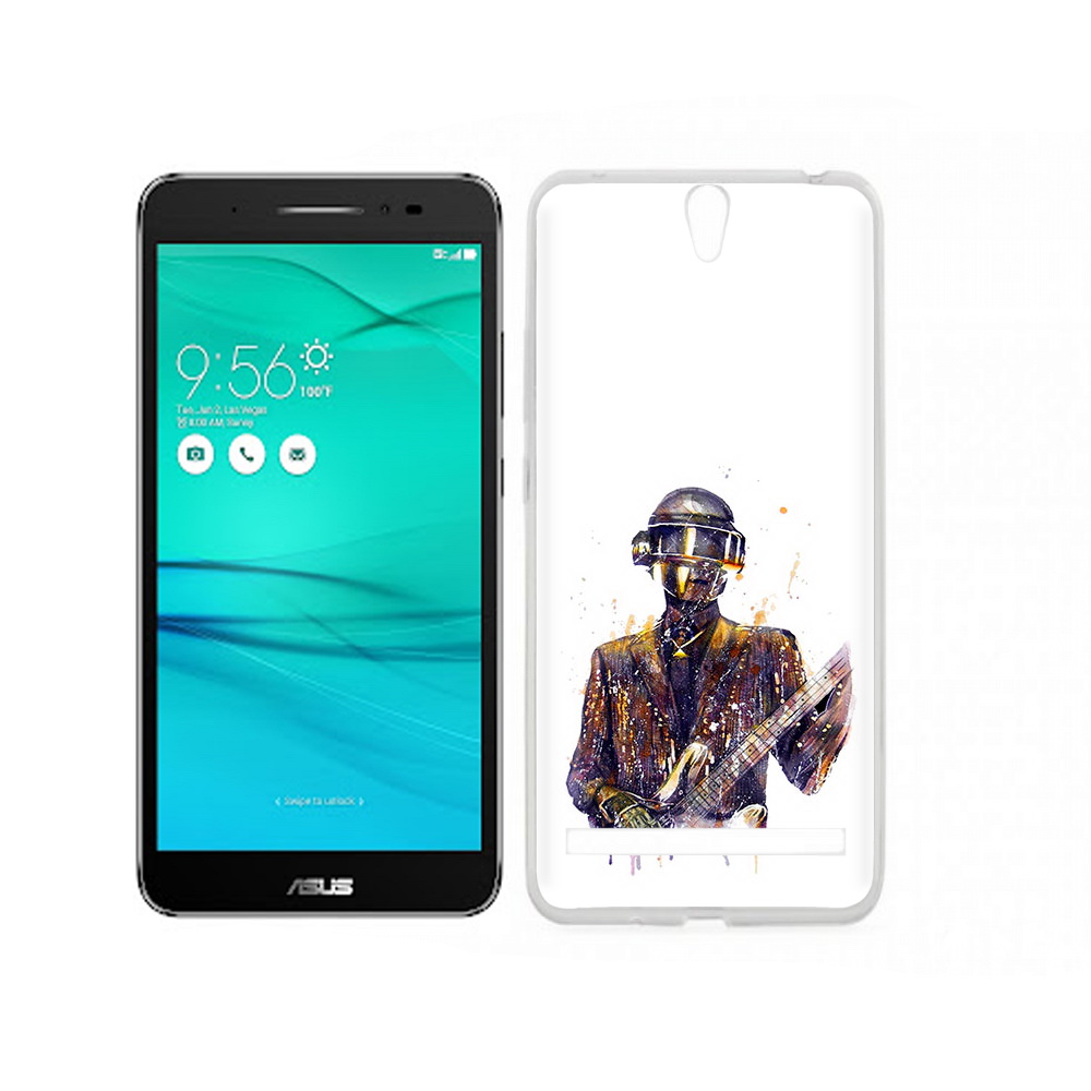 

Чехол MyPads Tocco для Asus ZenFone Go (ZB690KG) космо-гитарист, Прозрачный, Tocco