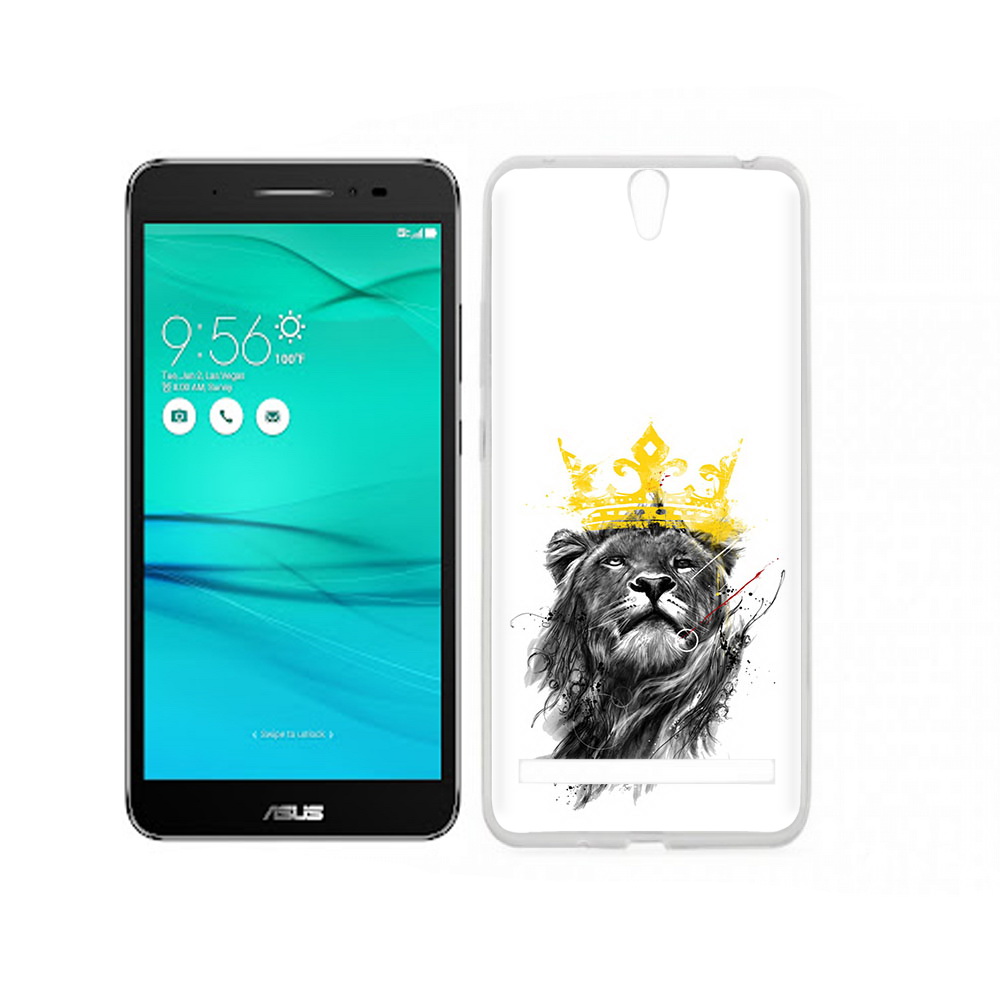

Чехол MyPads Tocco для Asus ZenFone Go (ZB690KG) король-лев, Прозрачный, Tocco