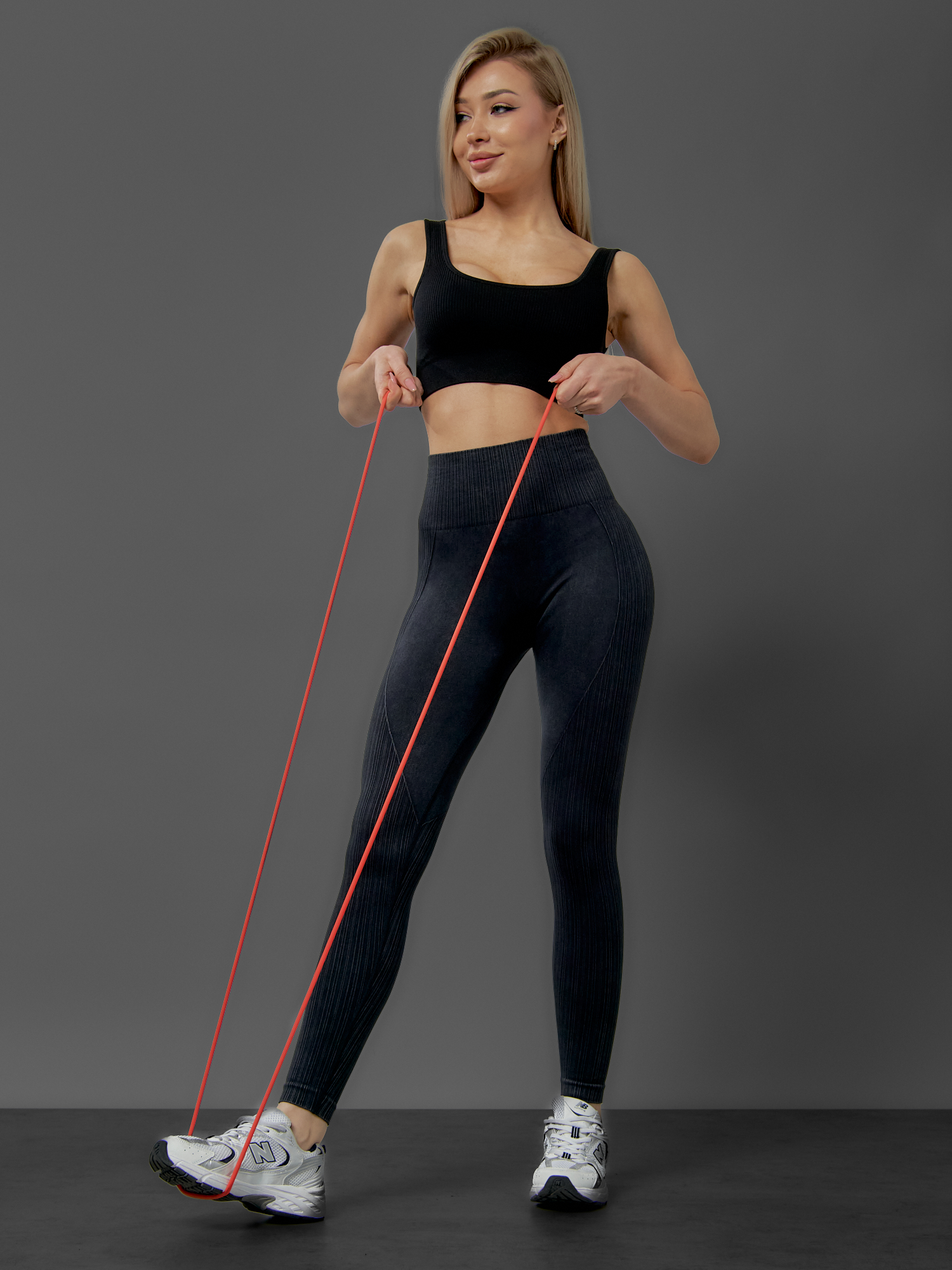

Спортивные леггинсы женские NoBrand OI-1001 серые S, Серый, OI-1001