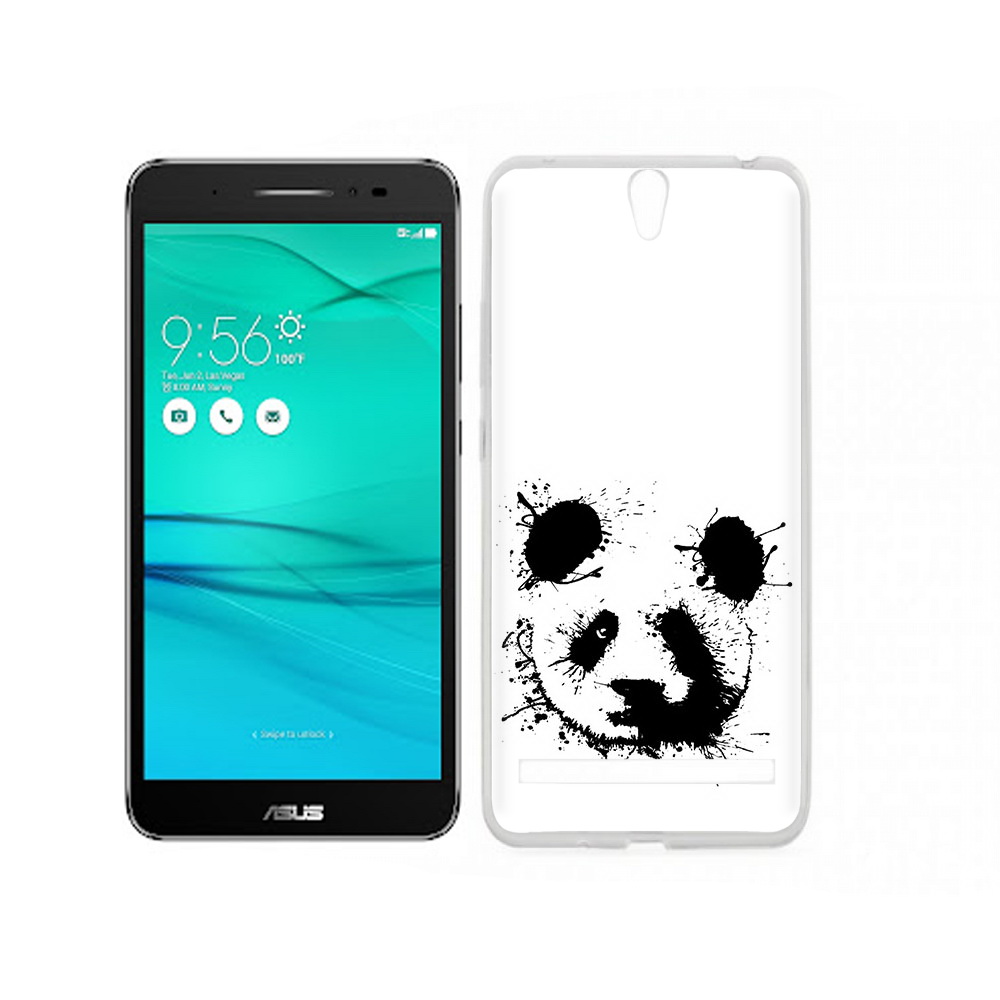 Чехол MyPads Tocco для Asus ZenFone Go (ZB690KG) клякса-панда