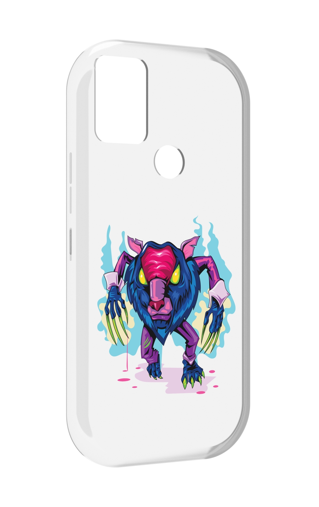 

Чехол MyPads фиолетовая-россомаха для UMIDIGI A9, Прозрачный, Tocco