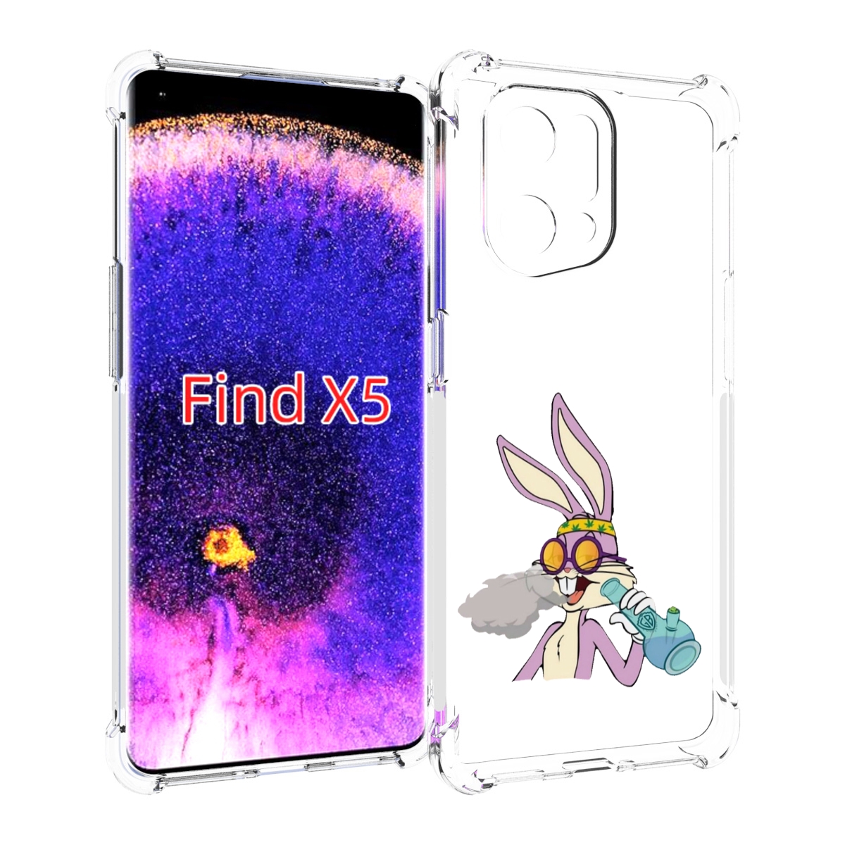 

Чехол MyPads бакс-банни-любитель-подымить для Oppo Find X5, Прозрачный, Tocco