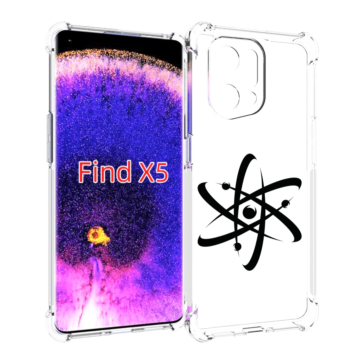 

Чехол MyPads атом для Oppo Find X5, Прозрачный, Tocco