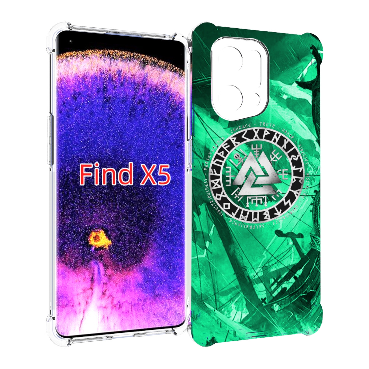 

Чехол MyPads ассасин-крид-2020-рагнарек мужской для Oppo Find X5, Прозрачный, Tocco