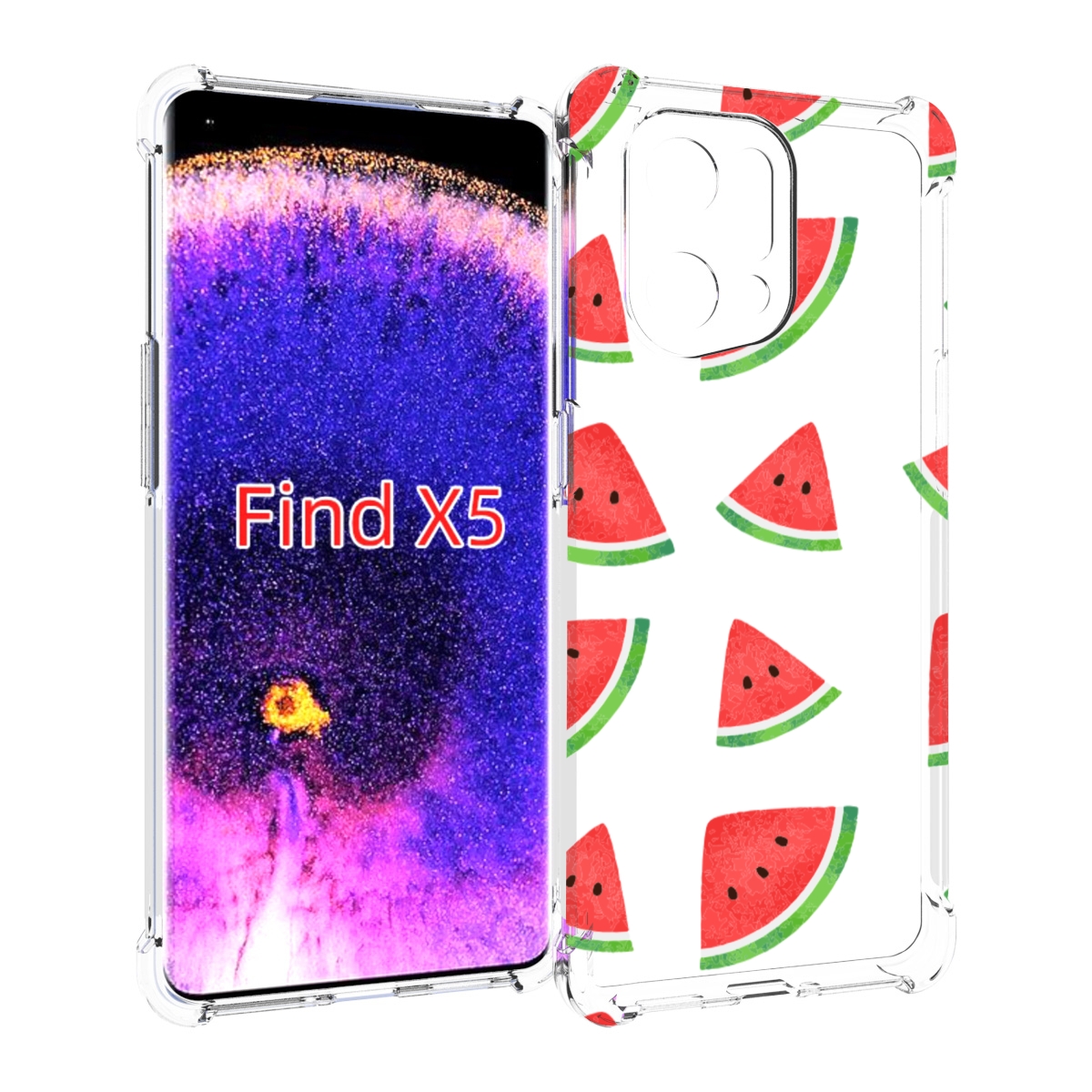 

Чехол MyPads арбузики для Oppo Find X5, Прозрачный, Tocco