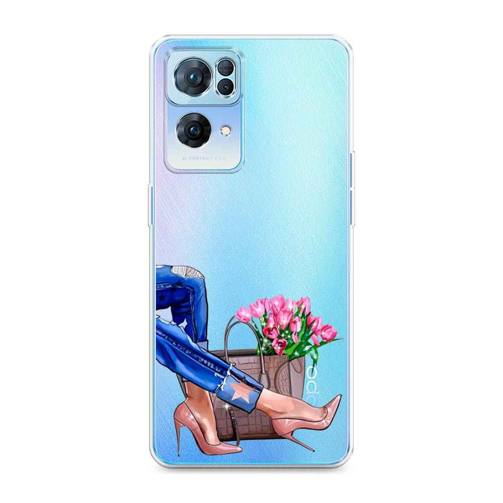 

Чехол Awog на Oppo Reno 7 Pro "Каблучки", Разноцветный, 258250-7