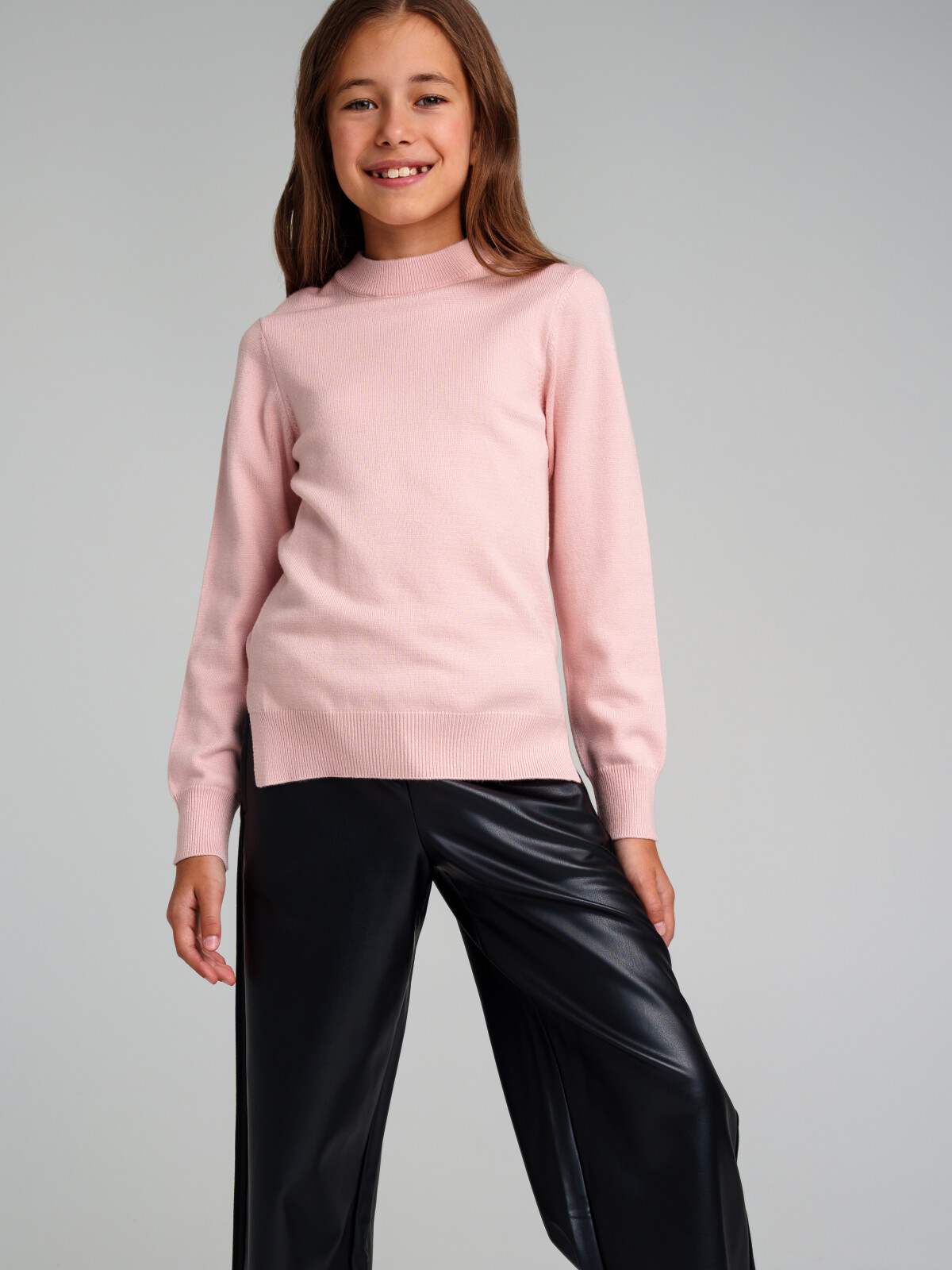 

Джемпер трикотажный для девочек PlayToday, светло-розовый, 158, 32321525