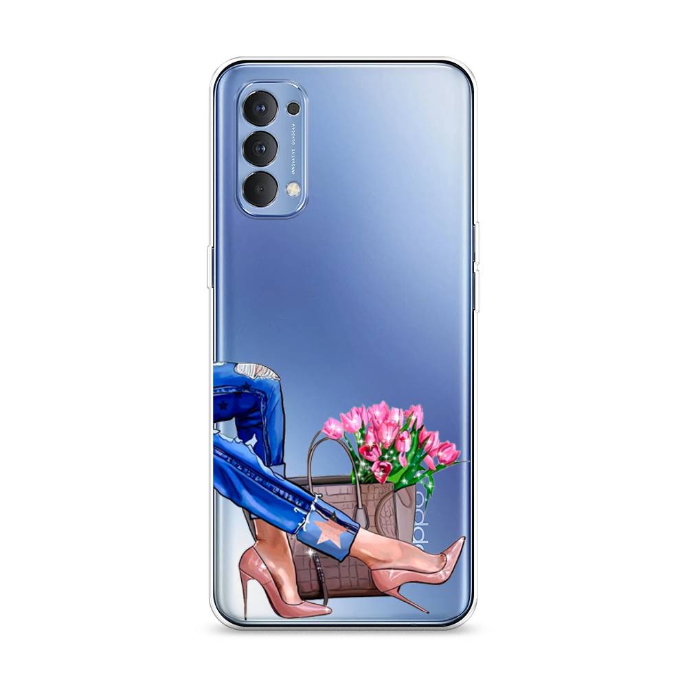 

Чехол Awog на Oppo Reno 4 4G "Каблучки", Разноцветный, 259450-7