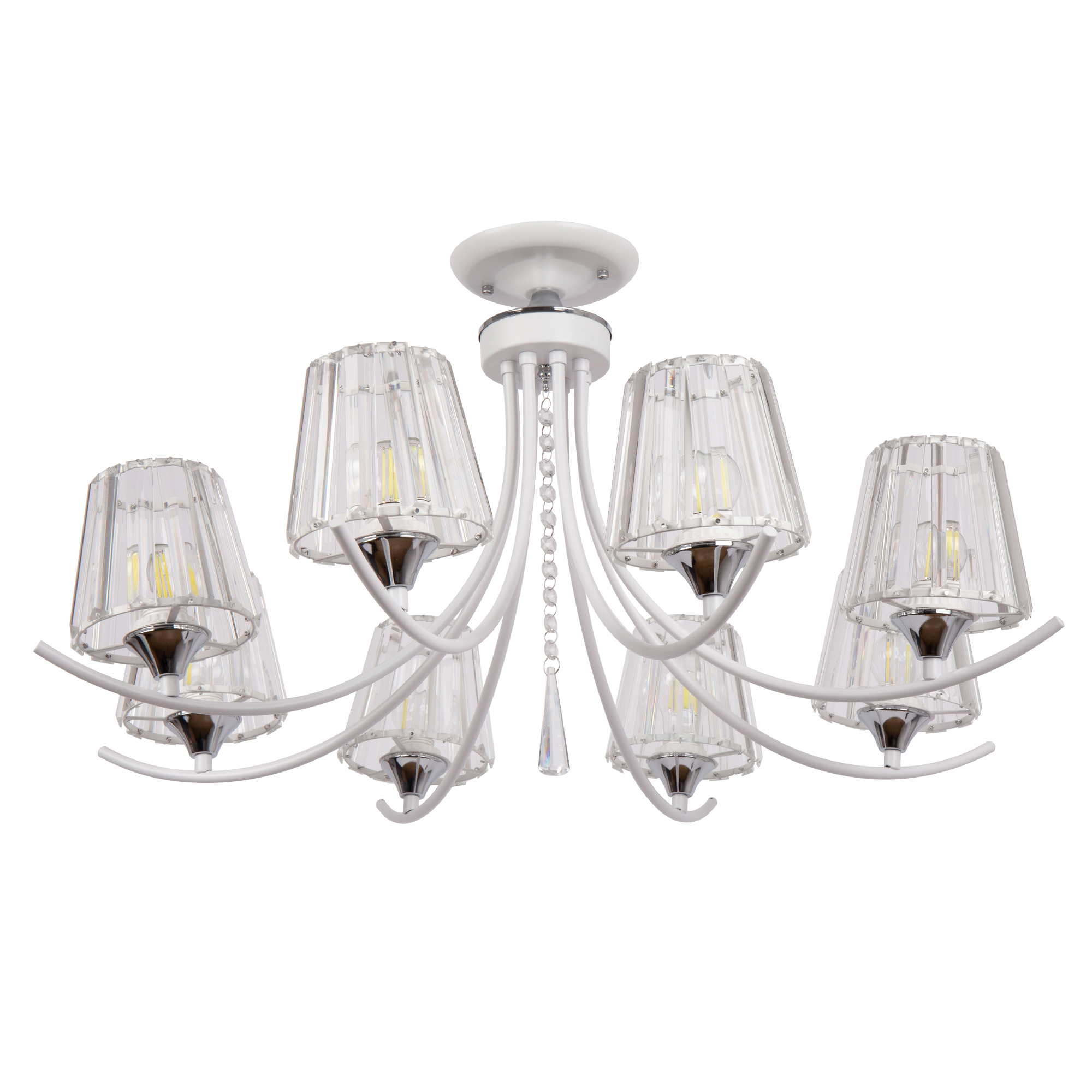 

Люстра HIPER Lea H218-8 8 плафонов E27 60 Вт Белый, Lea H218-8