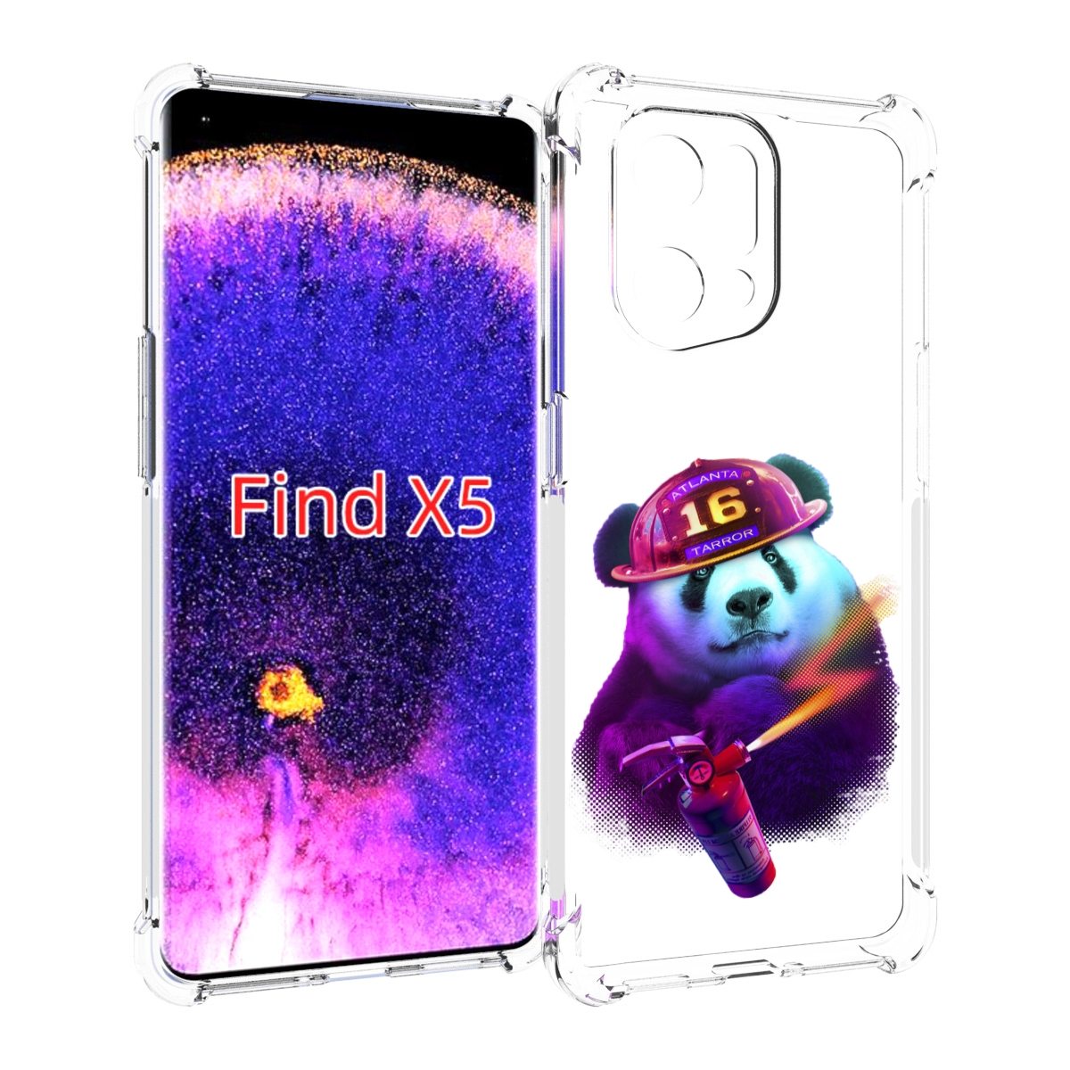 

Чехол MyPads Яркая панда детский для Oppo Find X5, Прозрачный, Tocco