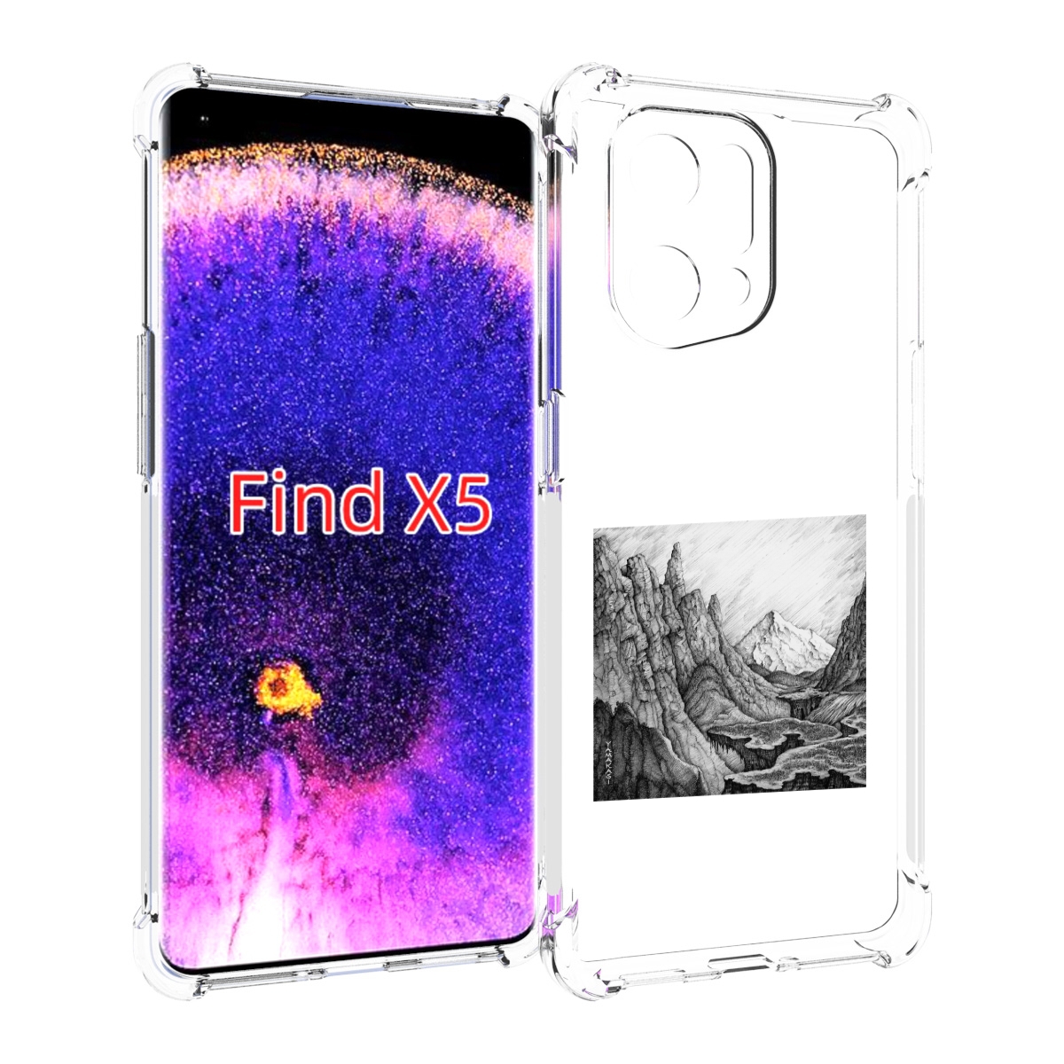 

Чехол MyPads Ямакаса Мияги и Энди Панда для Oppo Find X5, Прозрачный, Tocco