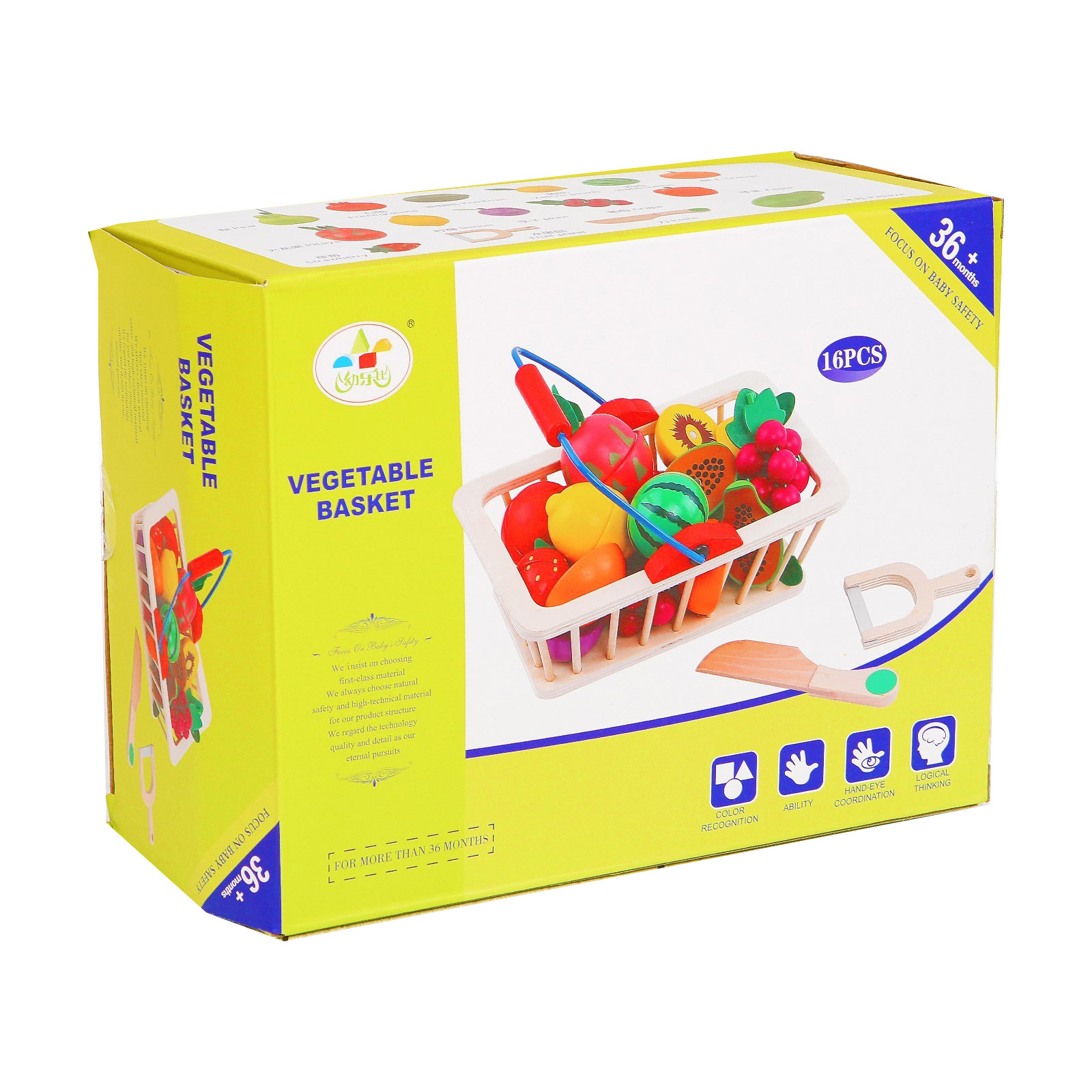

Игровой набор Корзина с фруктами 16 продуктов 3048155, Разноцветный