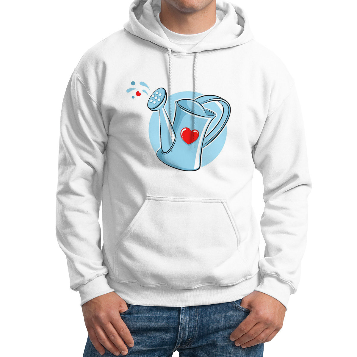 

Худи унисекс CoolPodarok Лейка белое 48 RU, M0114585