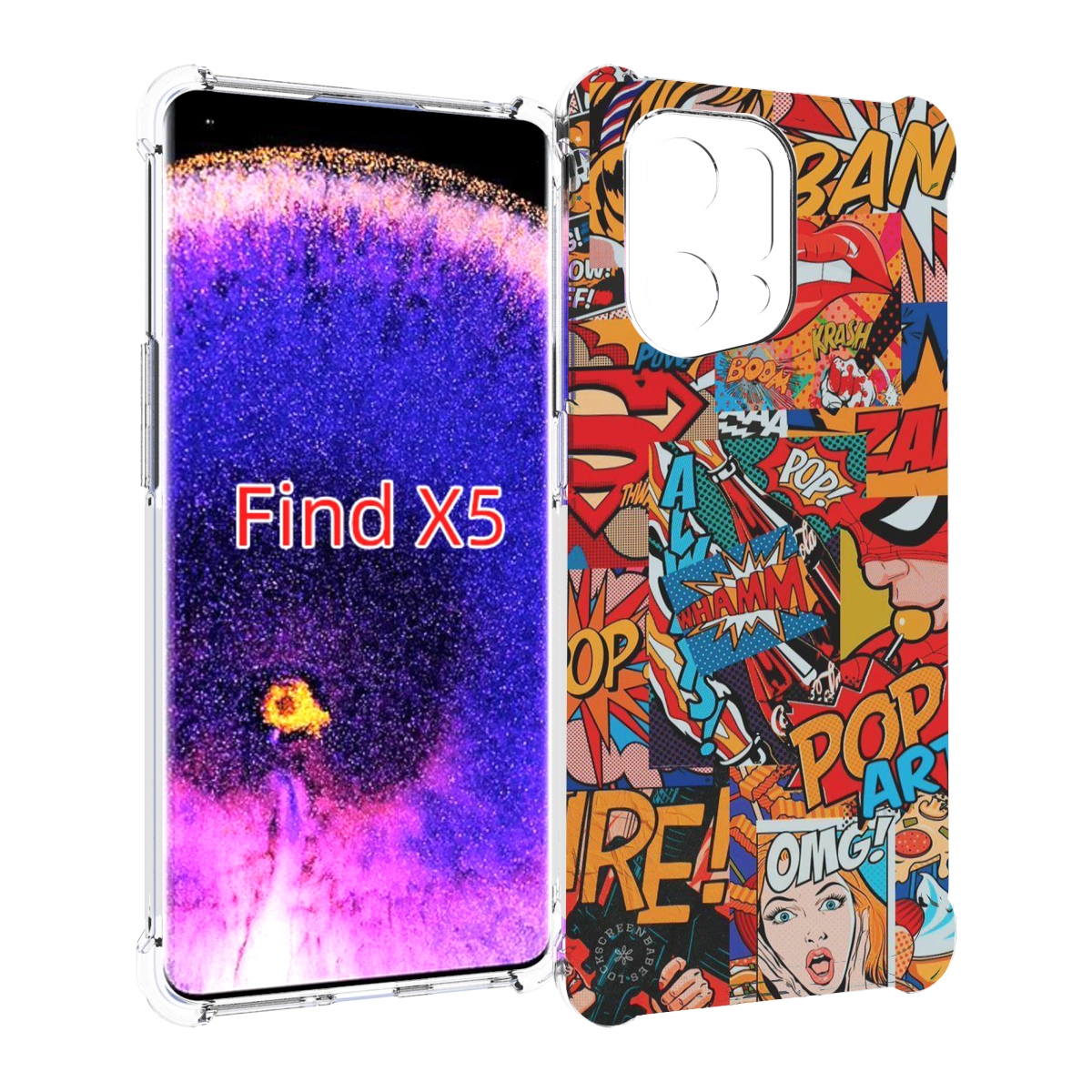 

Чехол MyPads Фон для Oppo Find X5, Прозрачный, Tocco