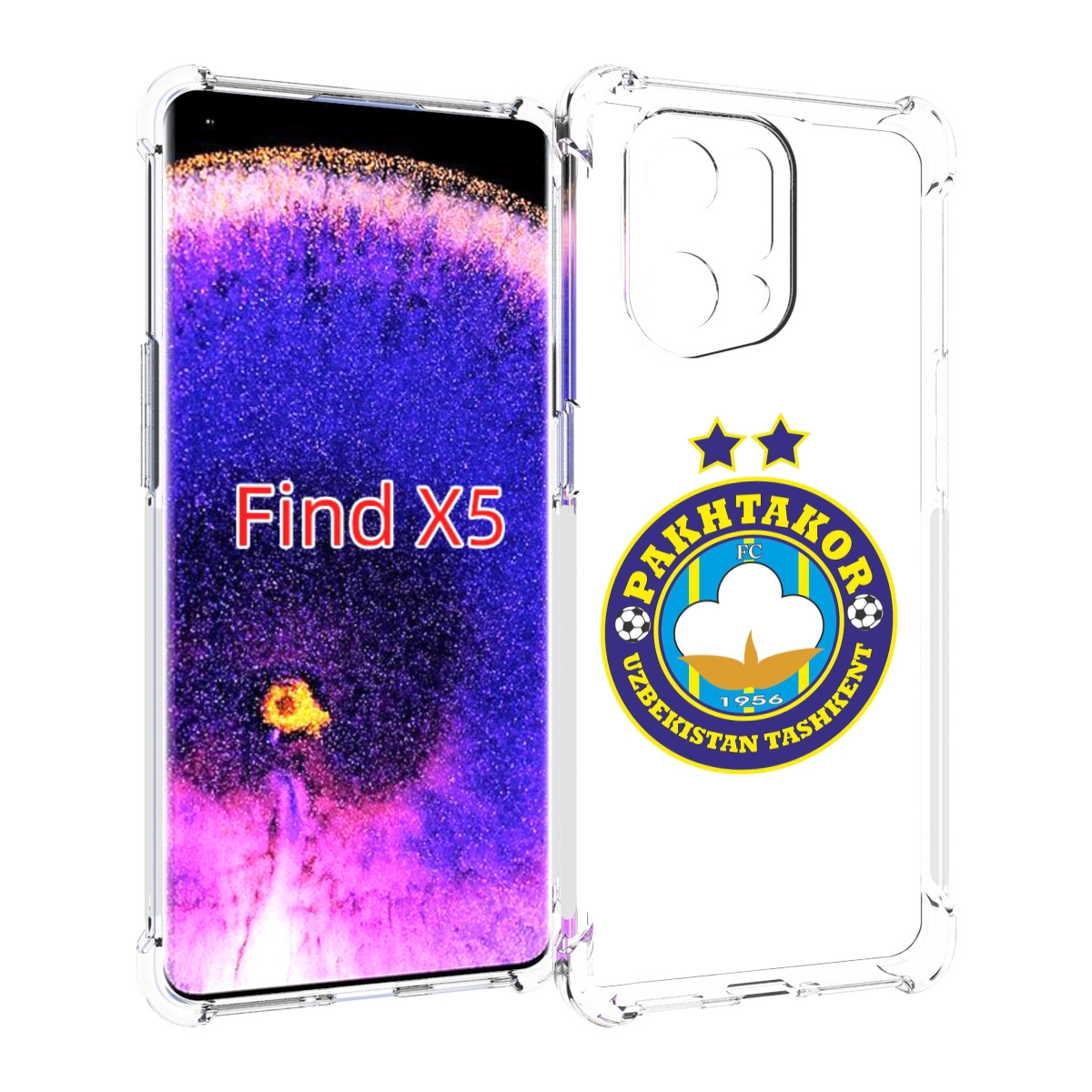 

Чехол MyPads Фк Пахтакор Pakhtakor мужской для Oppo Find X5, Прозрачный, Tocco