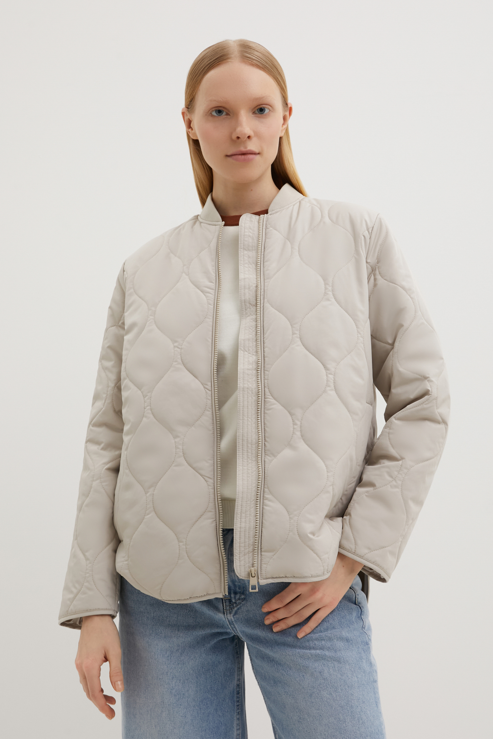 

Куртка женская Finn Flare BAS-100119 серая XL, Серый, BAS-100119