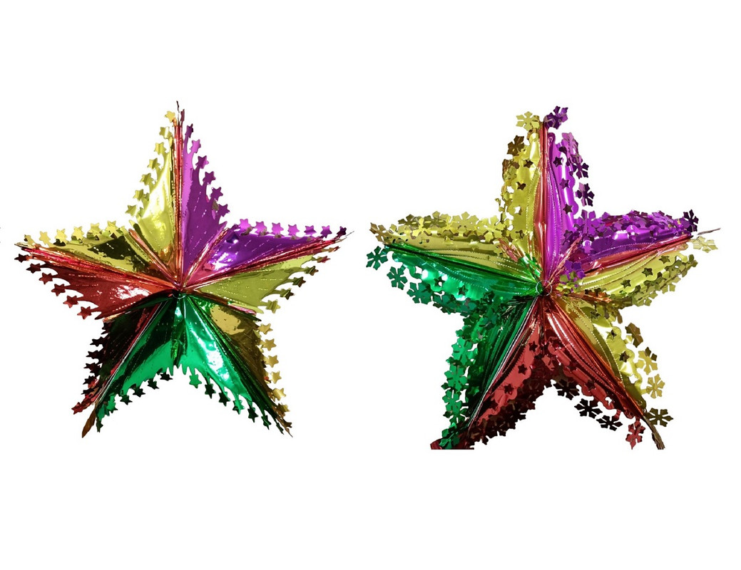 Подвесное украшение COSY Снежинки + звезды ЮВ_А1-83А-ПУСНЕЖ.ЗВ 50 см разноцветный