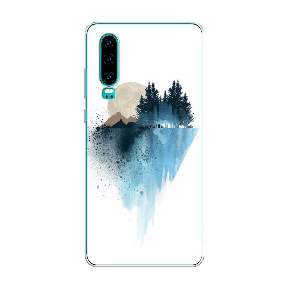 

Чехол Awog на Huawei P30 "Горы 5", Голубой, 68550-4