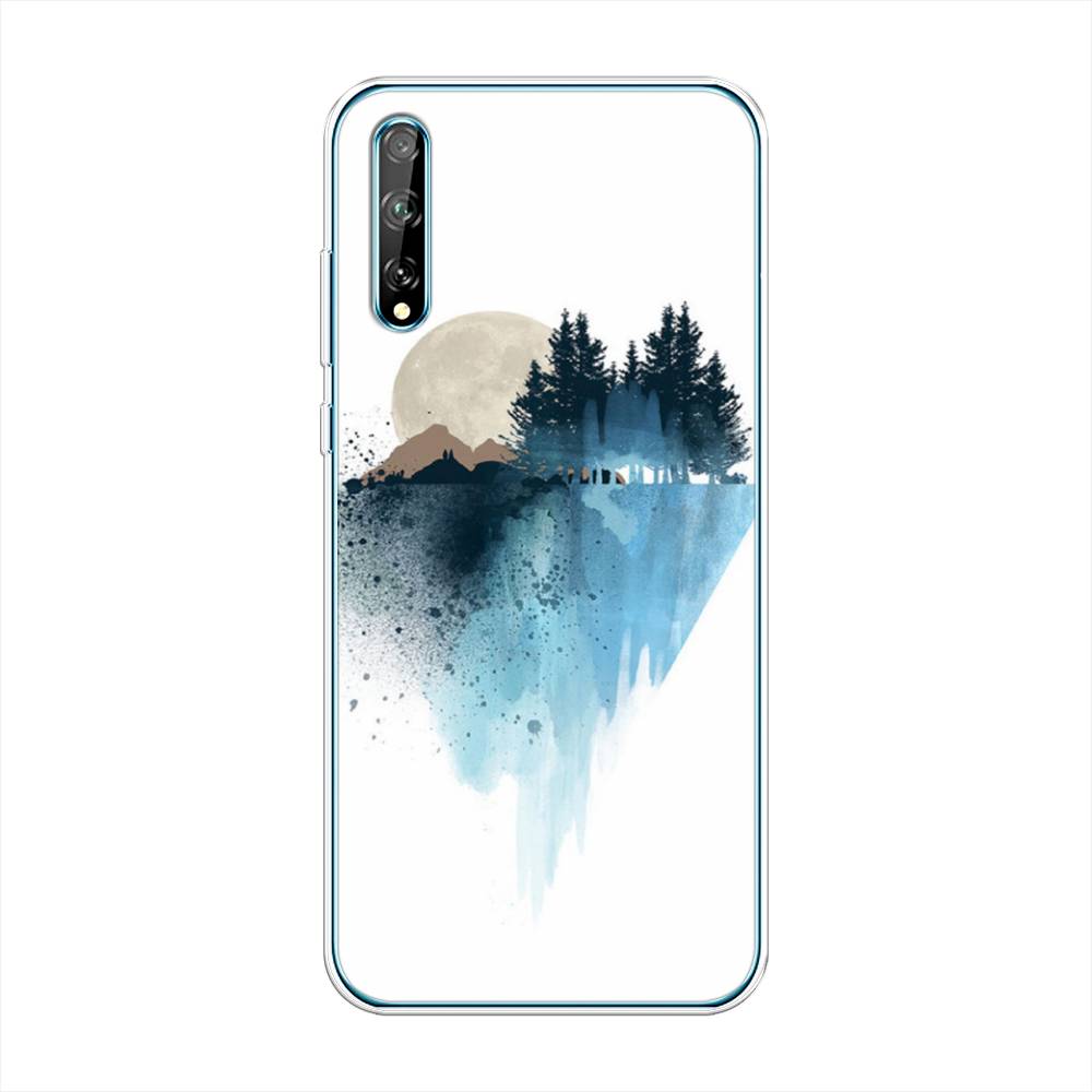 

Чехол Awog на Huawei P Smart S "Горы 5", Голубой, 6103550-4