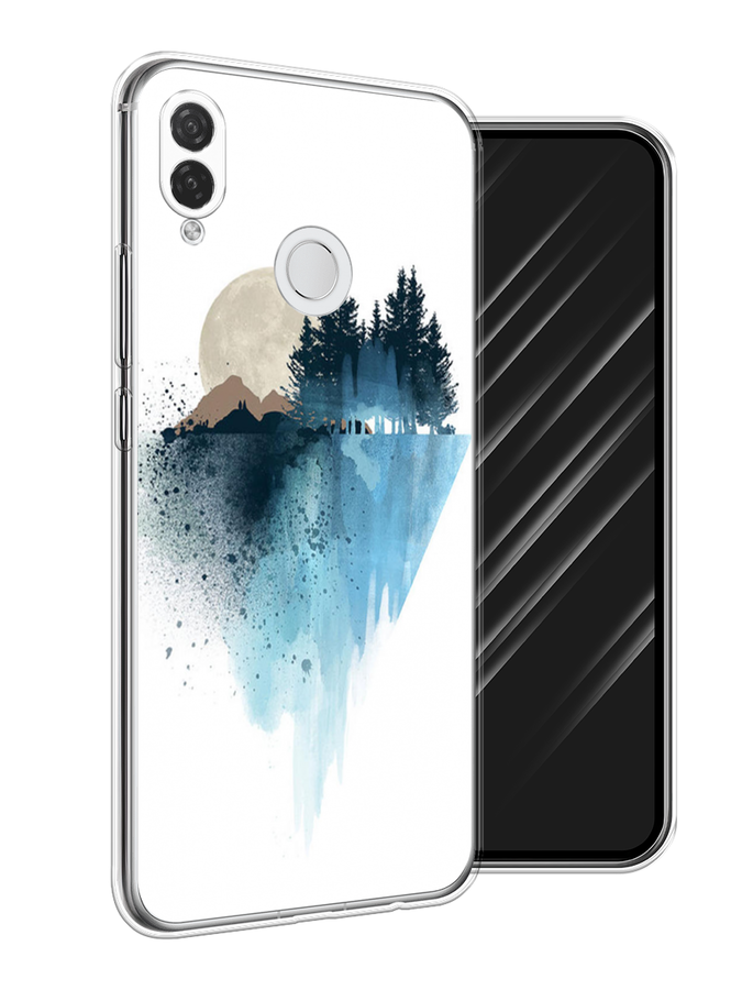

Чехол Awog на Huawei P Smart Plus "Горы 5", Голубой, 68250-4