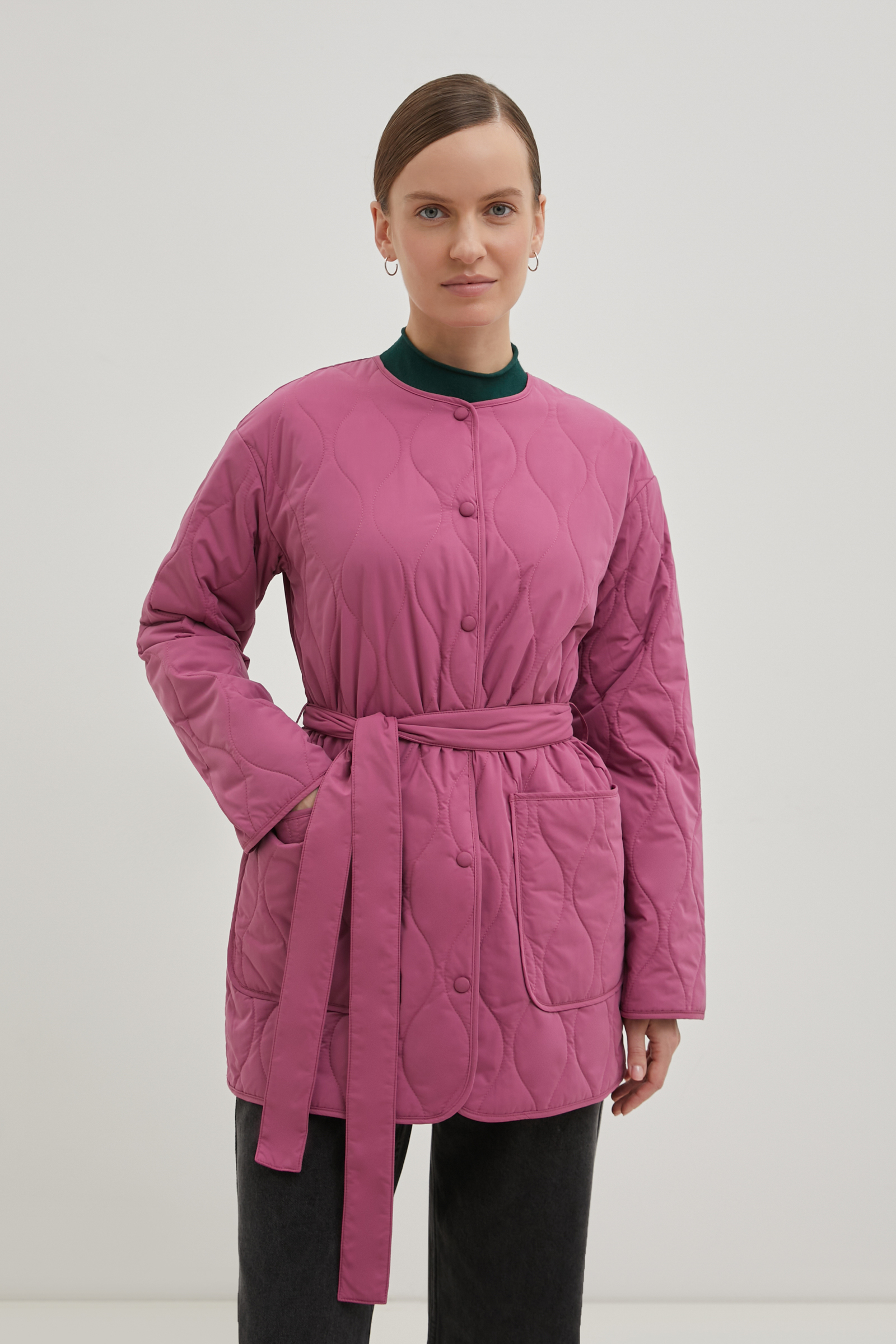 Куртка женская Finn Flare BAS-100117 фиолетовая M