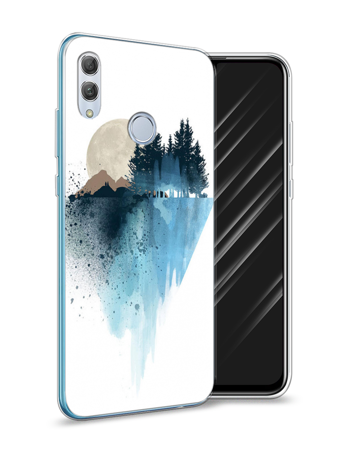 

Чехол Awog на Huawei P Smart 2019 "Горы 5", Голубой, 67250-4