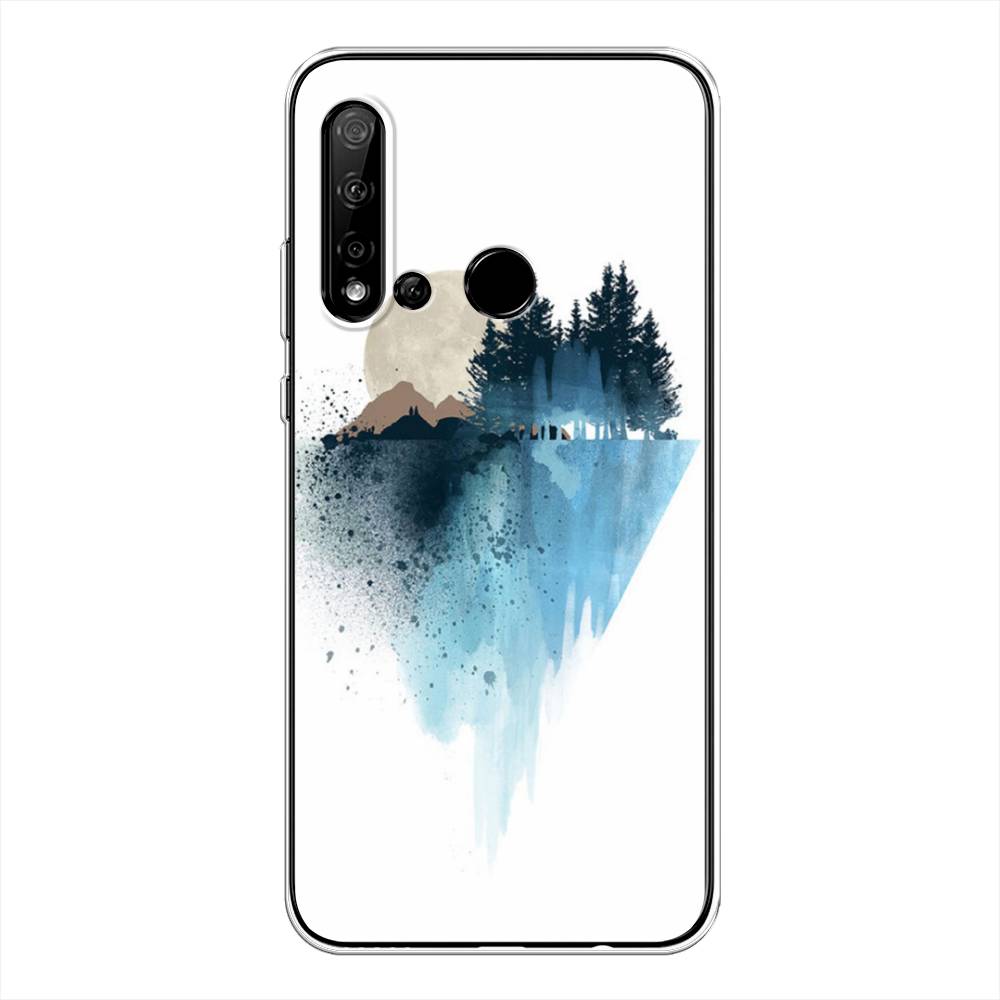

Чехол Awog на Huawei Nova 5i "Горы 5", Голубой, 69850-4