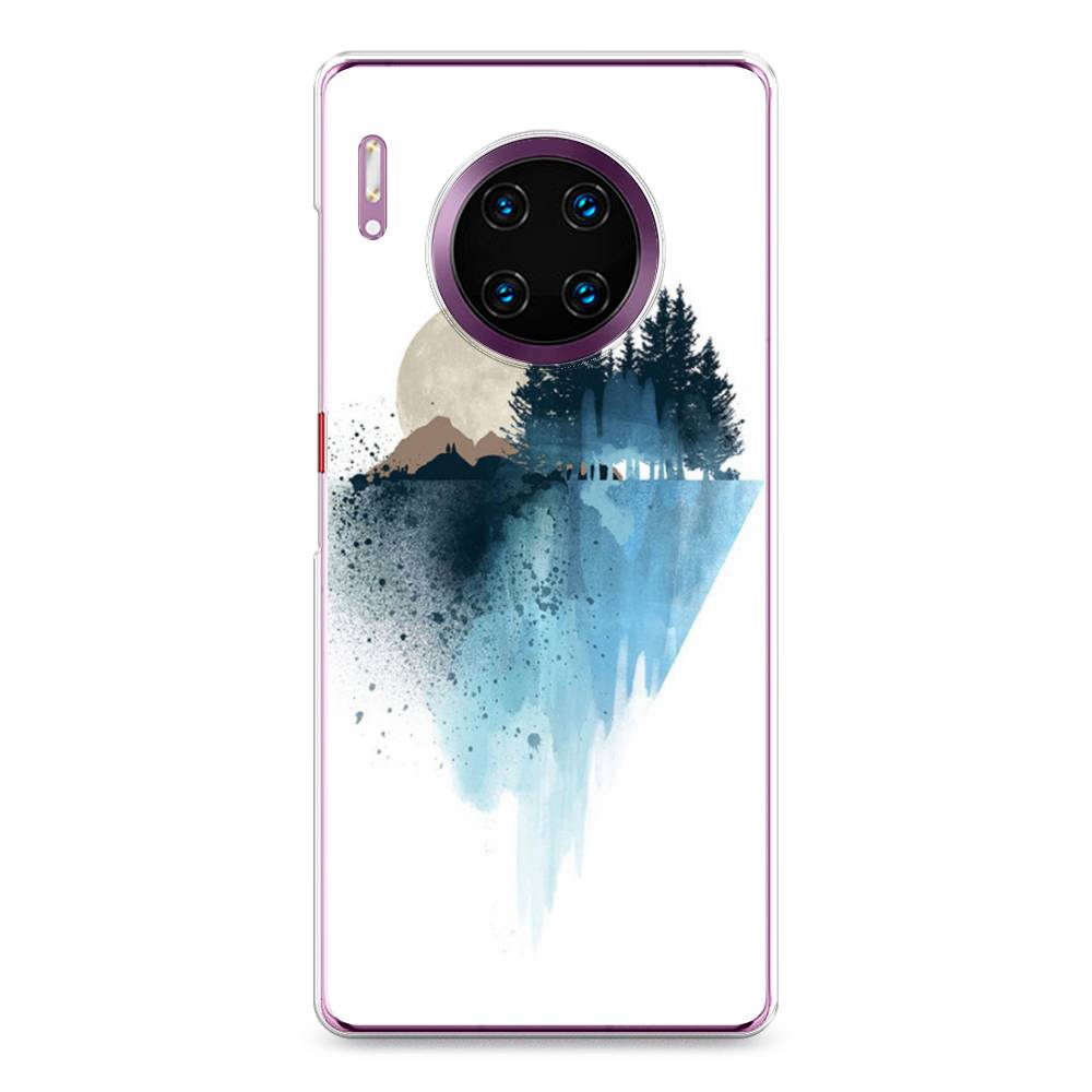 

Чехол Awog на Huawei Mate 30 Pro "Горы 5", Голубой, 610450-4