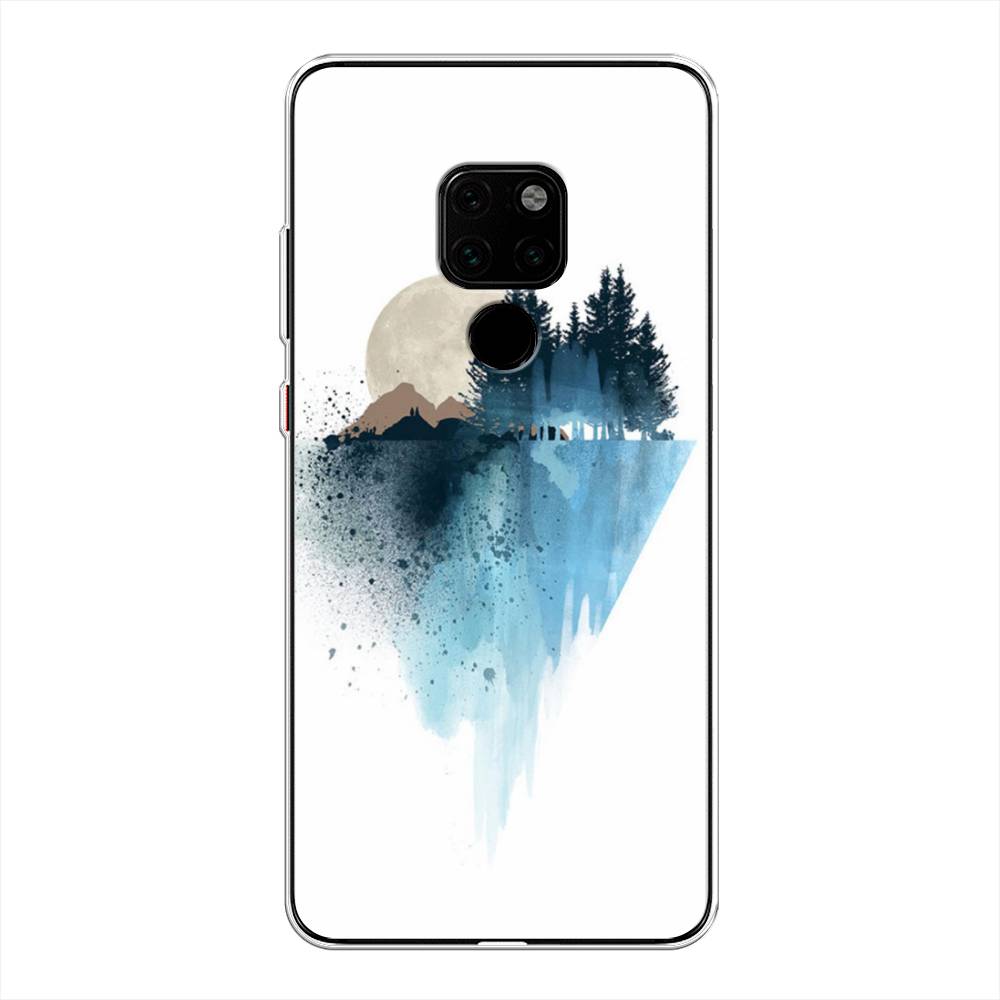 

Чехол Awog на Huawei Mate 20 "Горы 5", Голубой, 66850-4