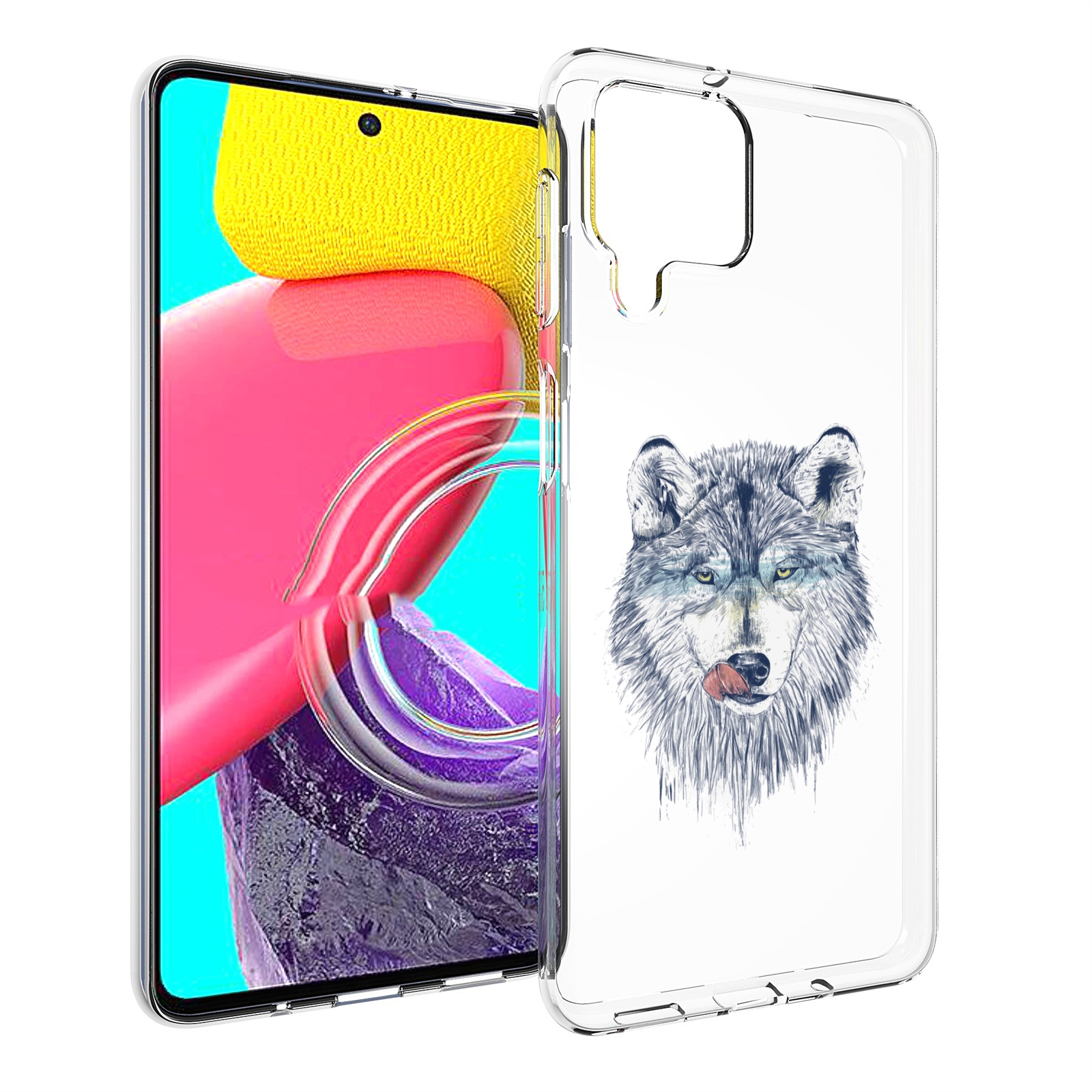 

Чехол Mypads Голодгый Волк Для Samsung Galaxy M53 (Sm-M536), Прозрачный, Tocco