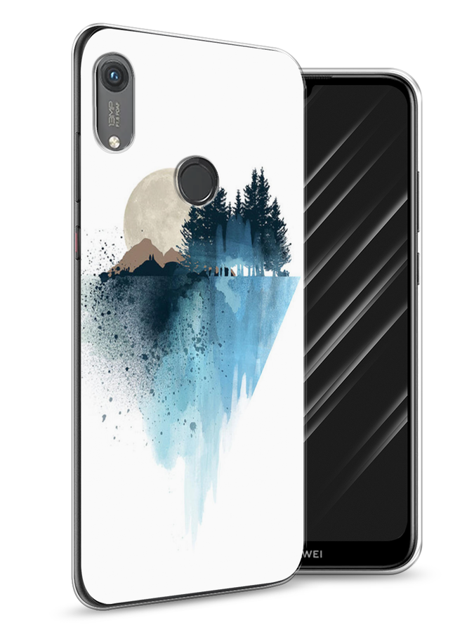 

Чехол Awog на Honor 8A (8A Pro/Prime) "Горы 5", Голубой, 68750-4