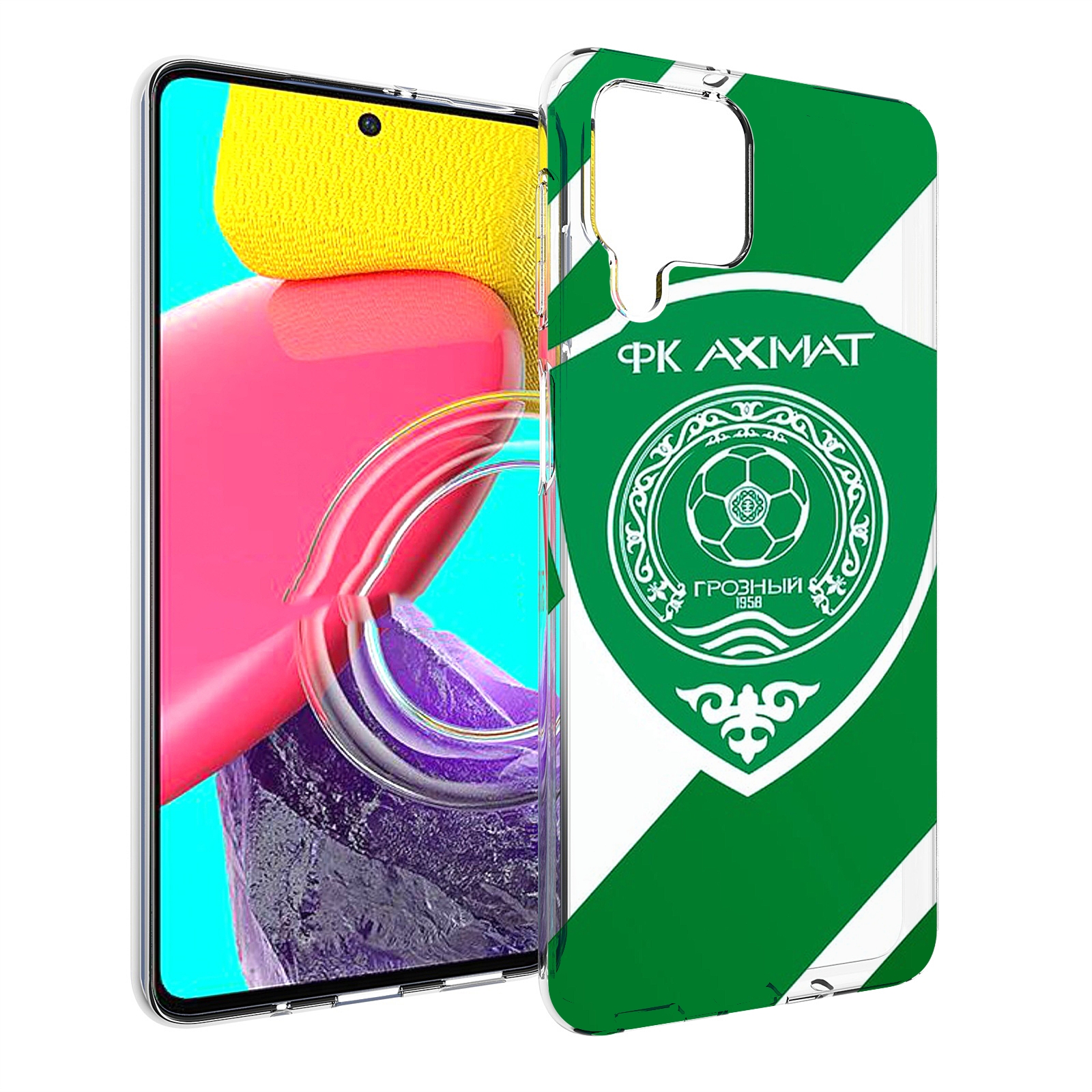 

Чехол Mypads Фк Ахмат Грозныи Мужской Для Samsung Galaxy M53 (Sm-M536), Прозрачный, Tocco