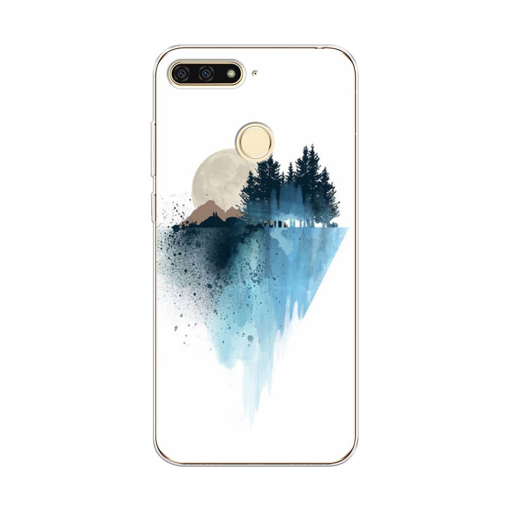 

Чехол Awog на Honor 7C "Горы 5", Голубой, 64550-4