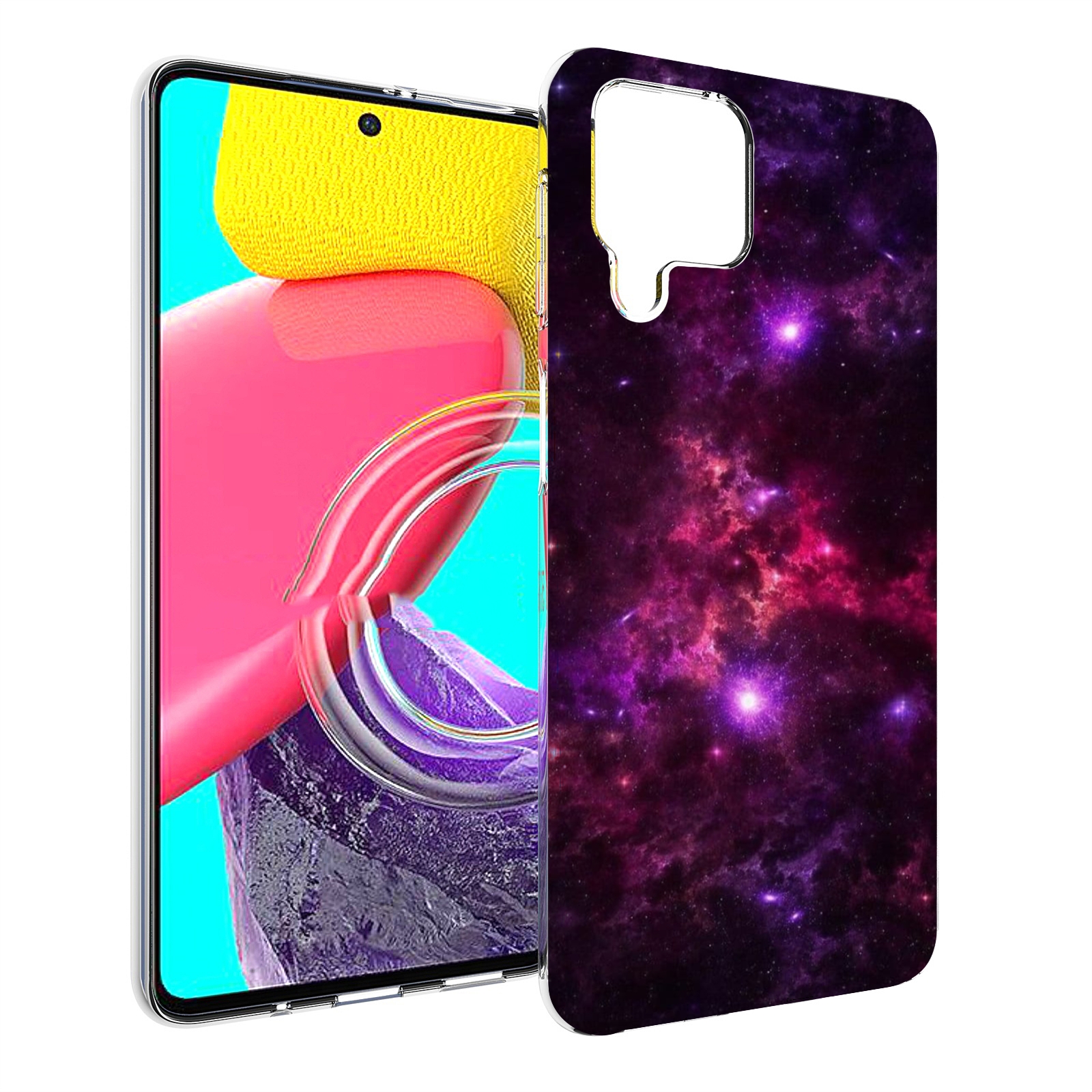 

Чехол Mypads Фиолетовый-Космос-С-Облаками Для Samsung Galaxy M53 (Sm-M536), Прозрачный, Tocco