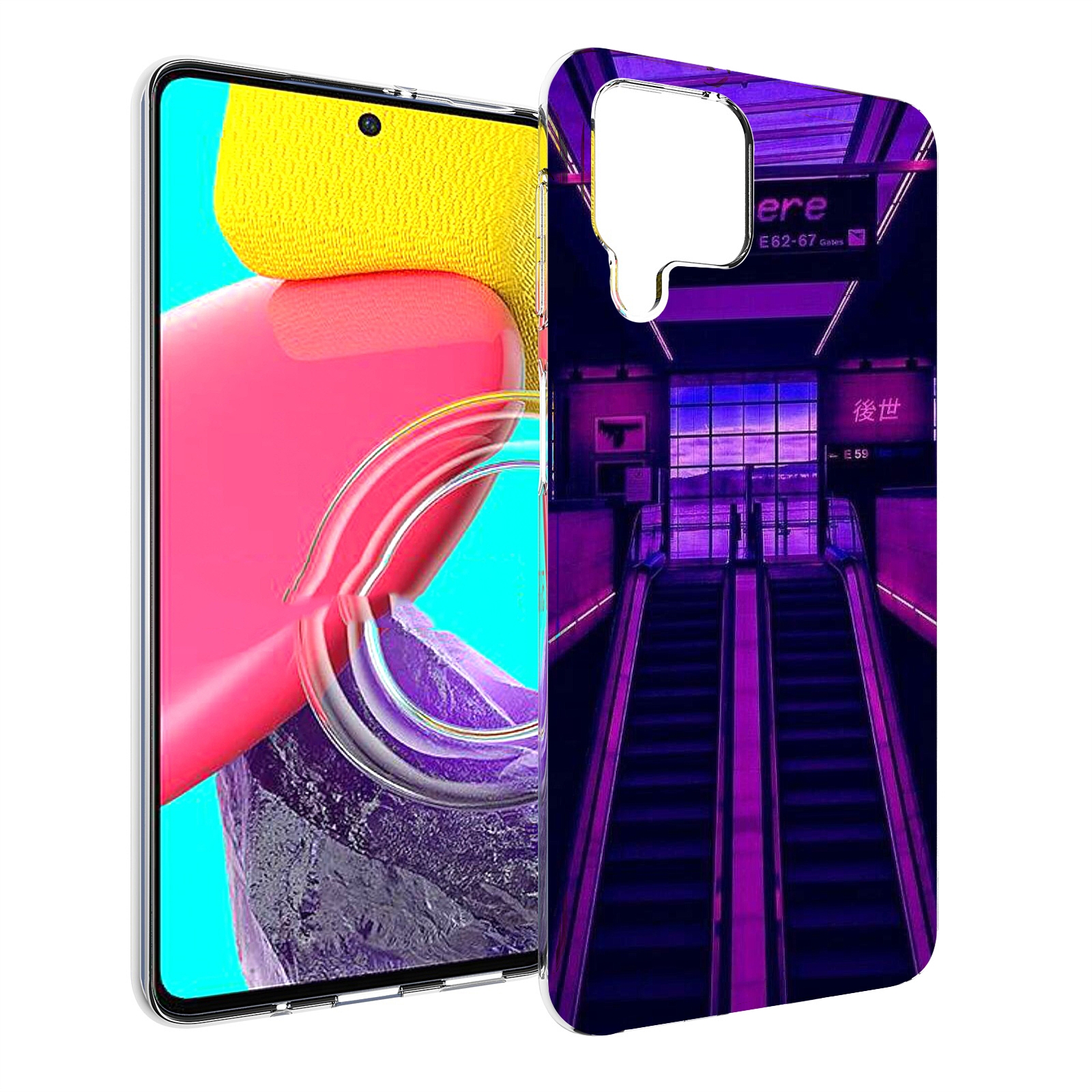 

Чехол Mypads Фиолетовый Эскалатор Для Samsung Galaxy M53 (Sm-M536), Прозрачный, Tocco